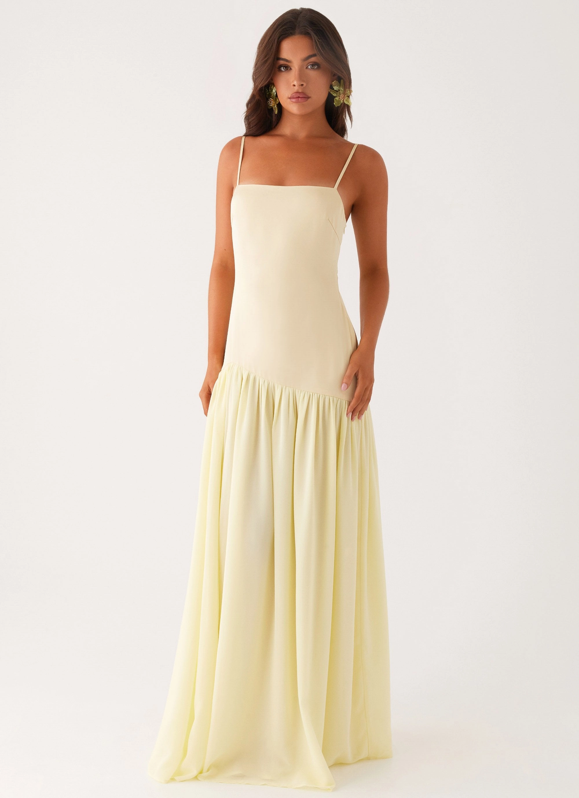 Social Charm Asteria Maxi Dress - Yellow
