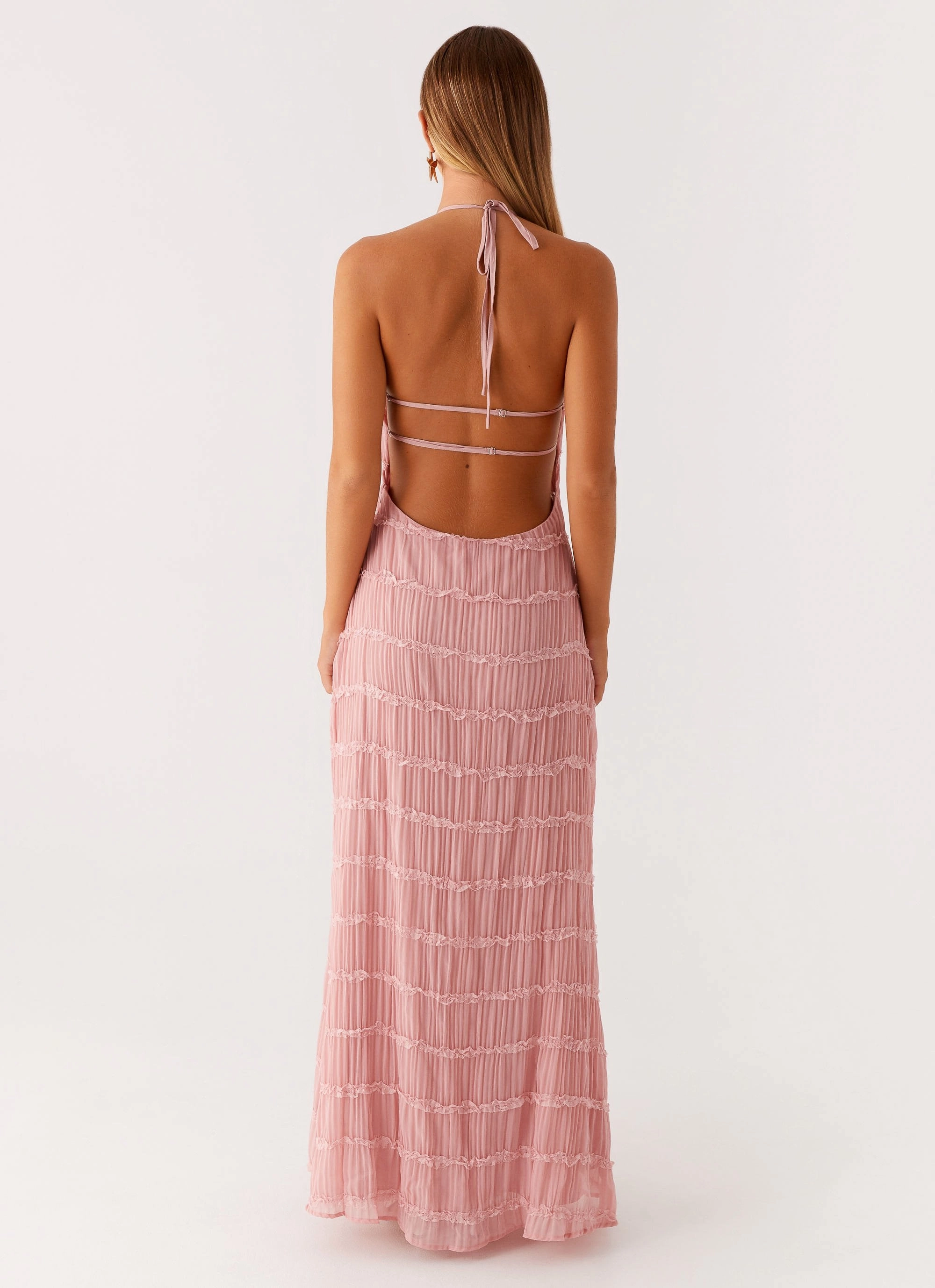 Aullie Maxi Dress - Pink skin friendly Elegant Simplicity