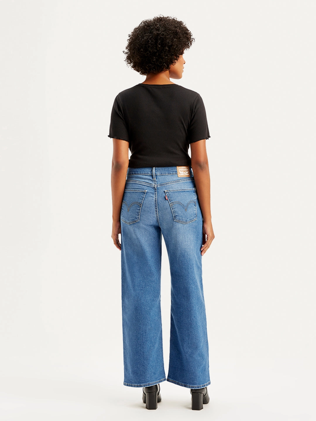 Year Rounder Women's Blue Mile High Wide Leg Fit High Rise Jeans