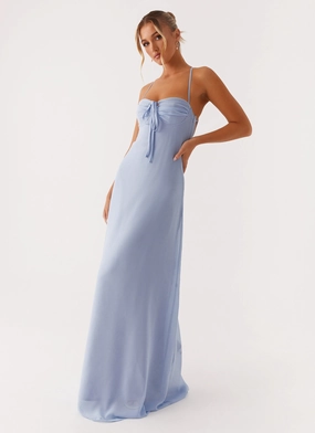Aveline Bustier Maxi Dress - Blue OdorControlTreatment Unisex Option