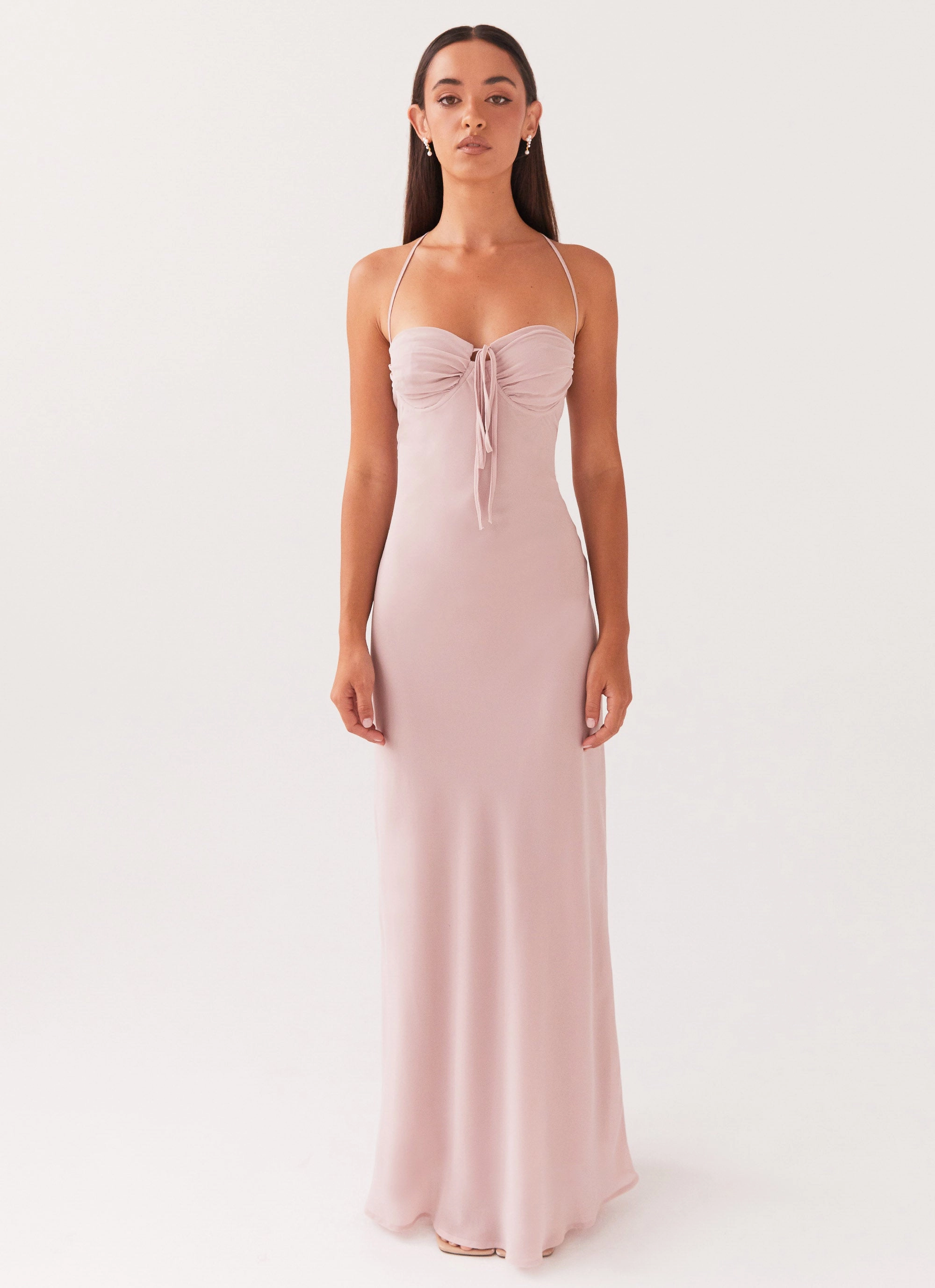 Elegant Fit Airy Touch Aveline Maxi Dress - Mauve