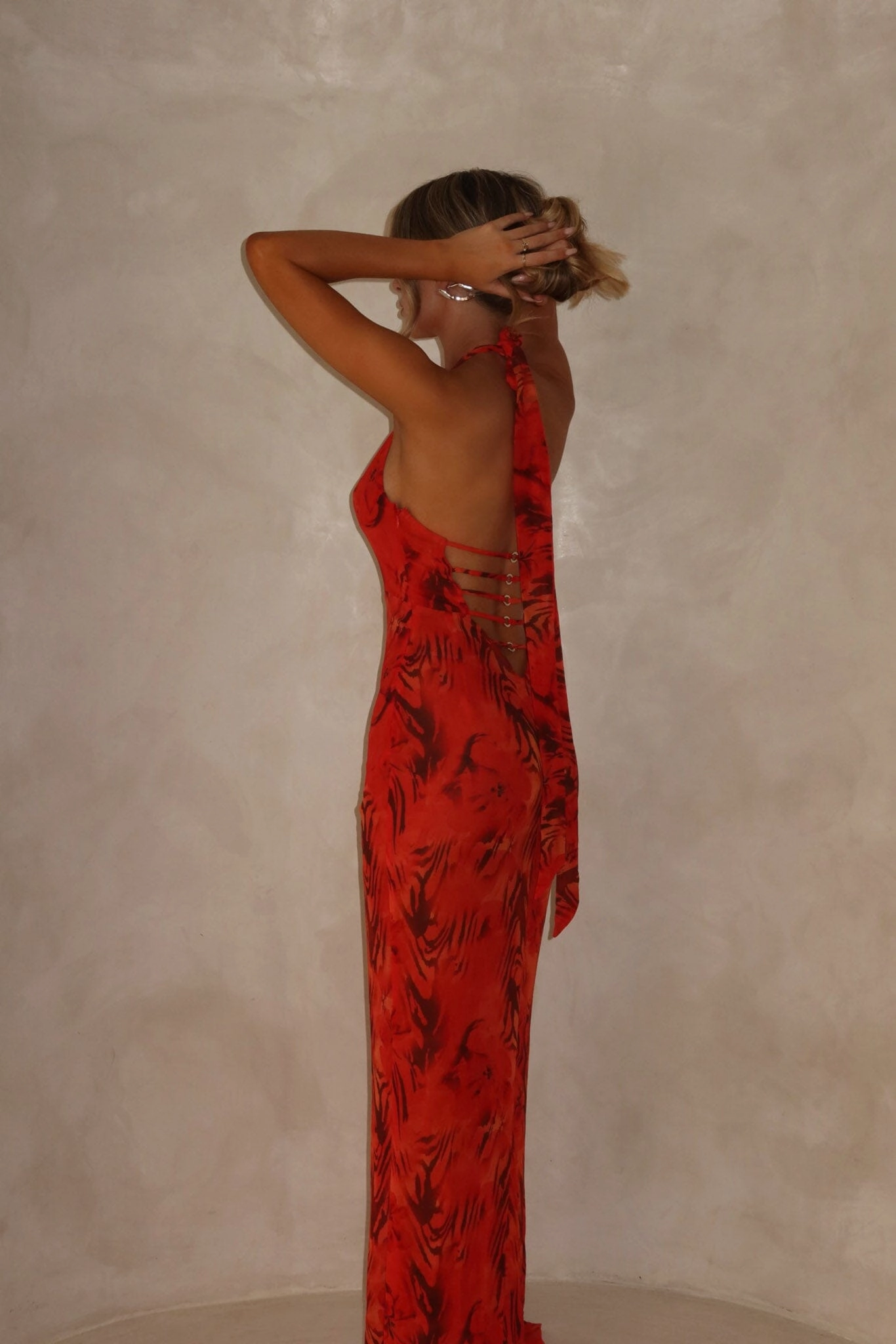 Minimal Core Comfortable and breathable AZORES MAXI DRESS SCARLET MIRAGE
