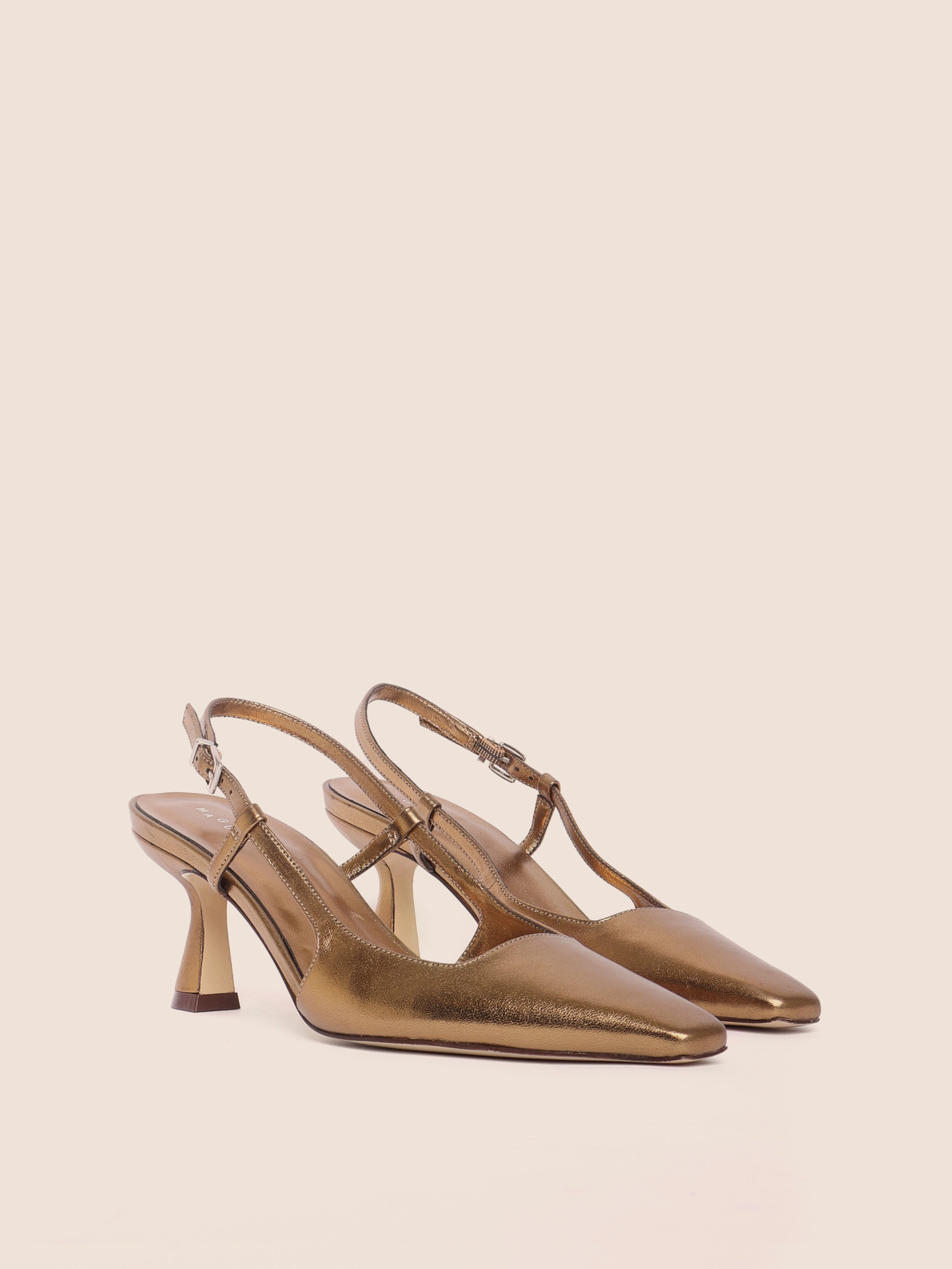 Comfortable Heel Bahia Bronze Pump