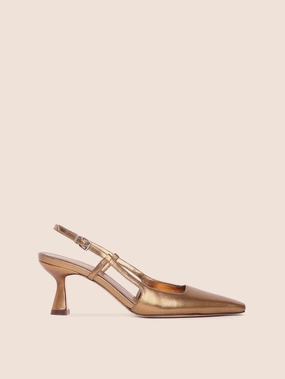 Work Chic Buckle Loop Bahia Bronze Pump