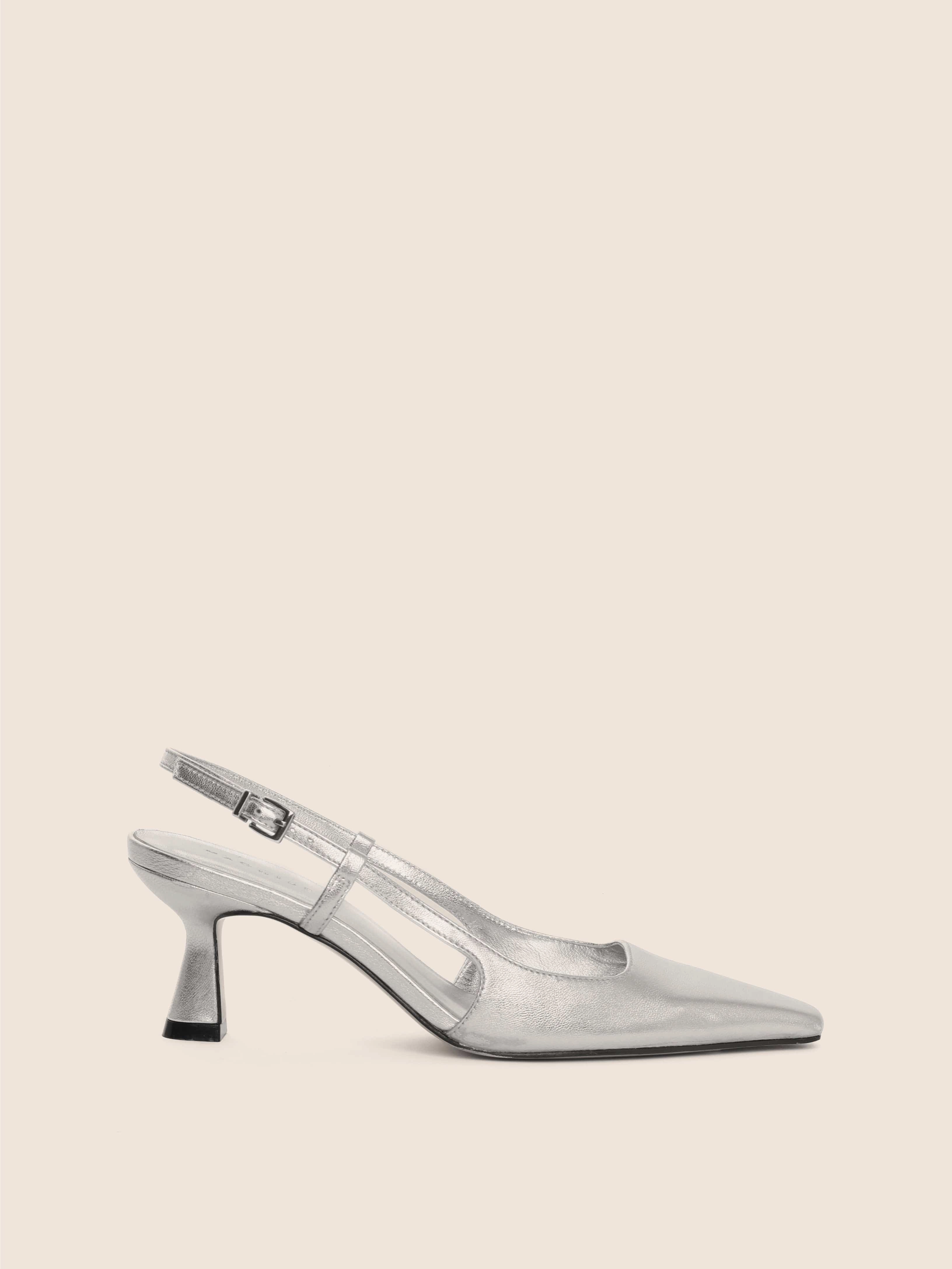Heel Cap Bahia Silver Pump