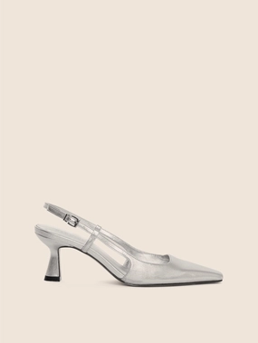 Heel Cap Bahia Silver Pump