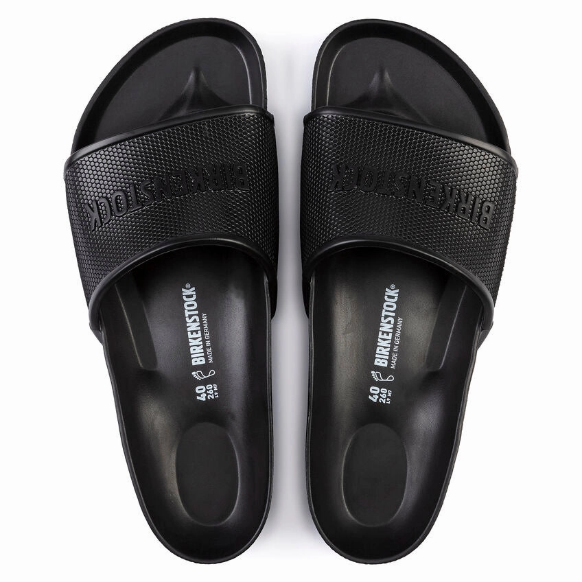 Barbados EVA Slide in Black from Birkenstock Seamless Edge Finishing Chill Essential