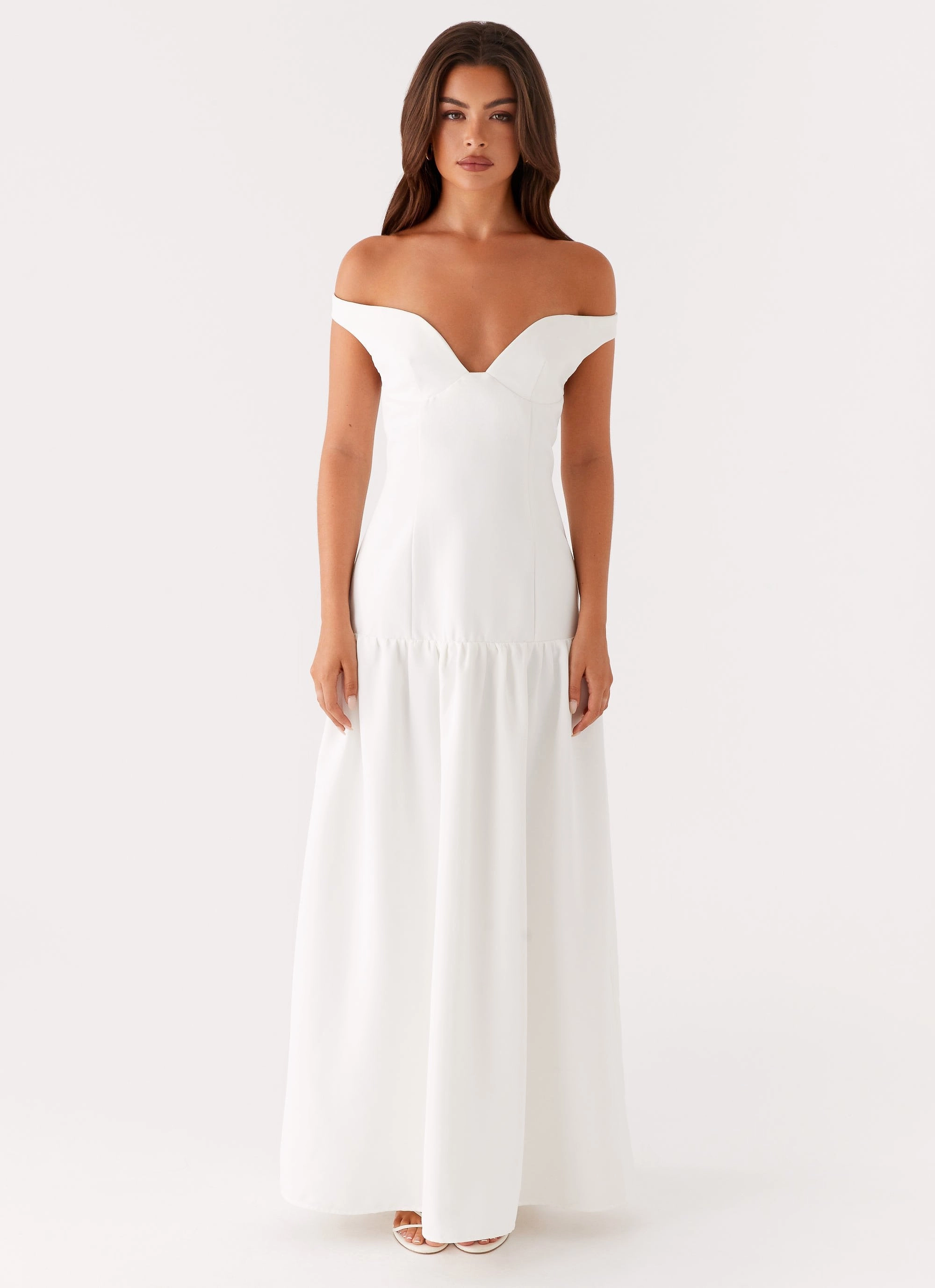 Cotton Skin All Season Basel Maxi Dress - White