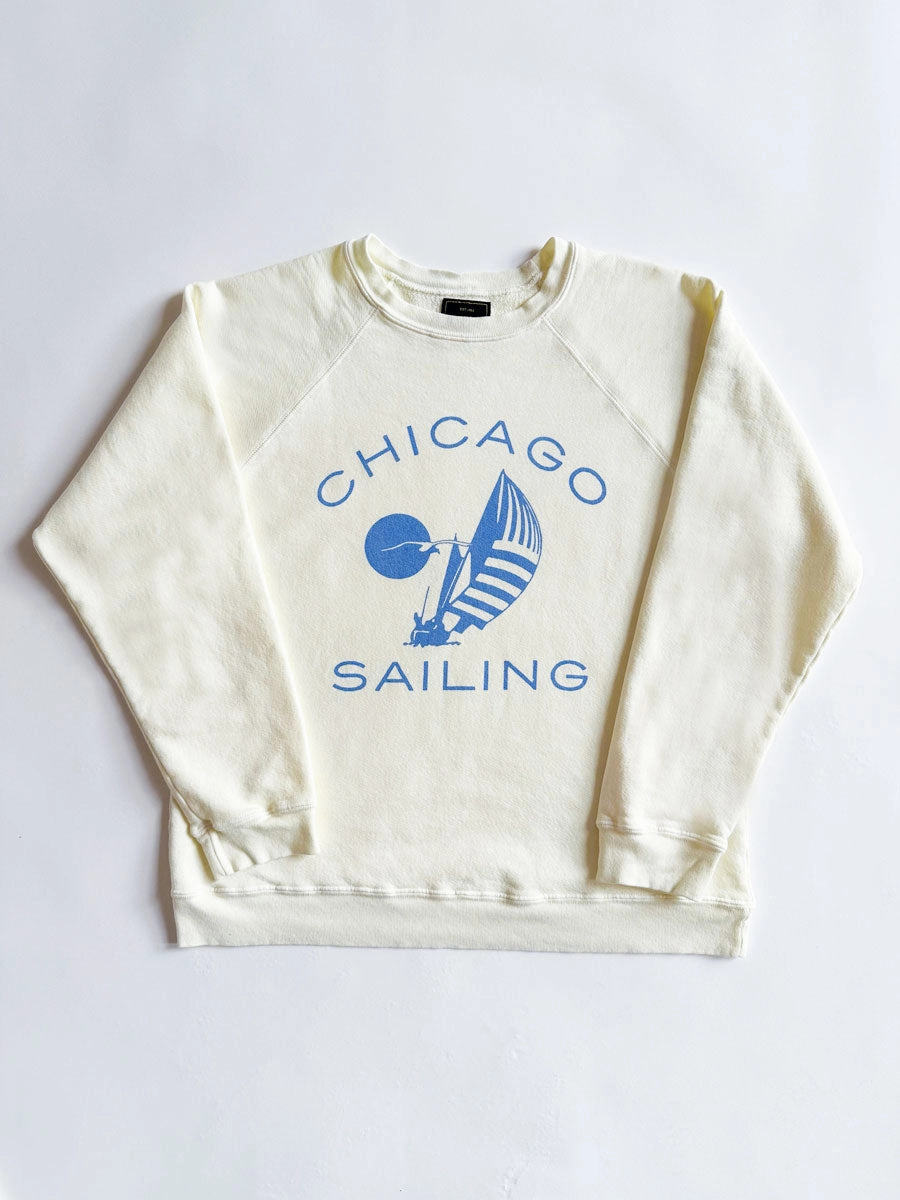 Sleek Wear Eco Conscious Packaging Chicago Sailing Classic Crew Sweatshirt