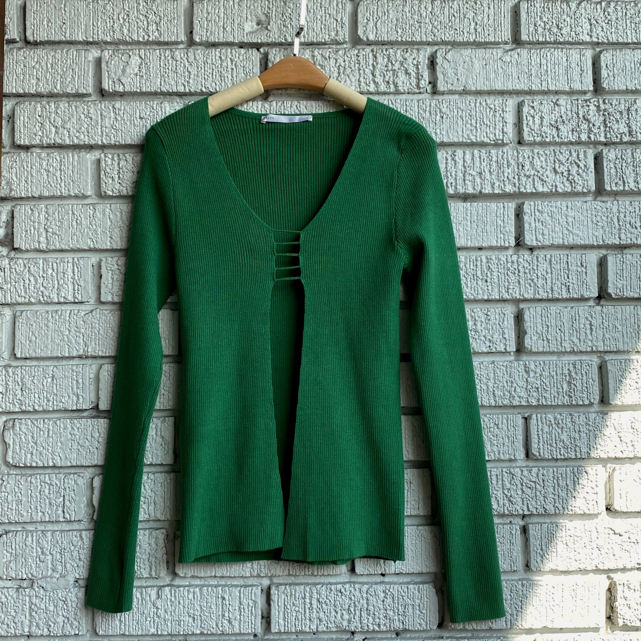 CHIC Open Front Sweater Colorfast Dye Method