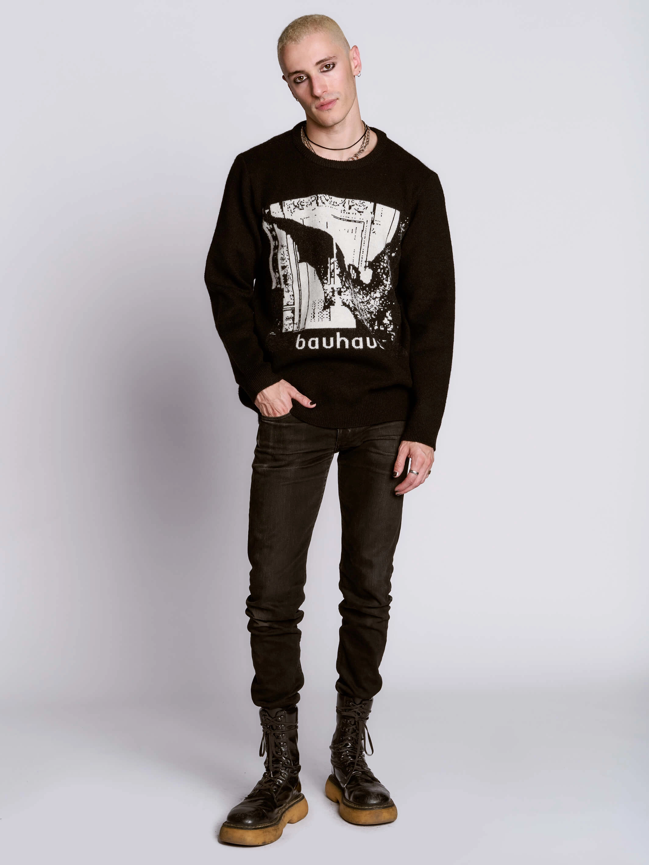 Bauhaus Bela Lugosi's Dead Sweater Lightweight Knit Breathable Fit Wear