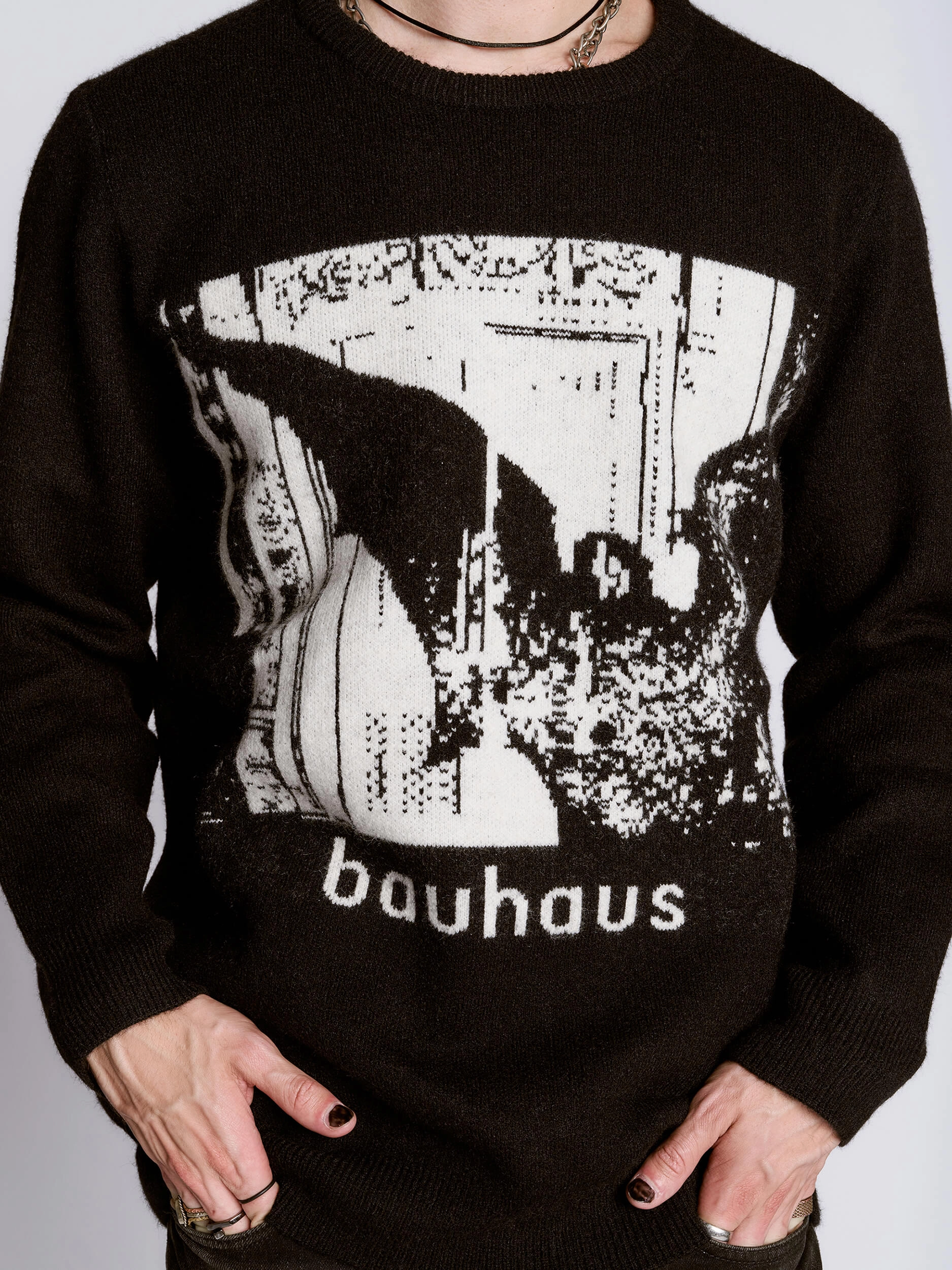 Layered Thermal Core Relaxed Movement Bauhaus Bela Lugosi's Dead Sweater