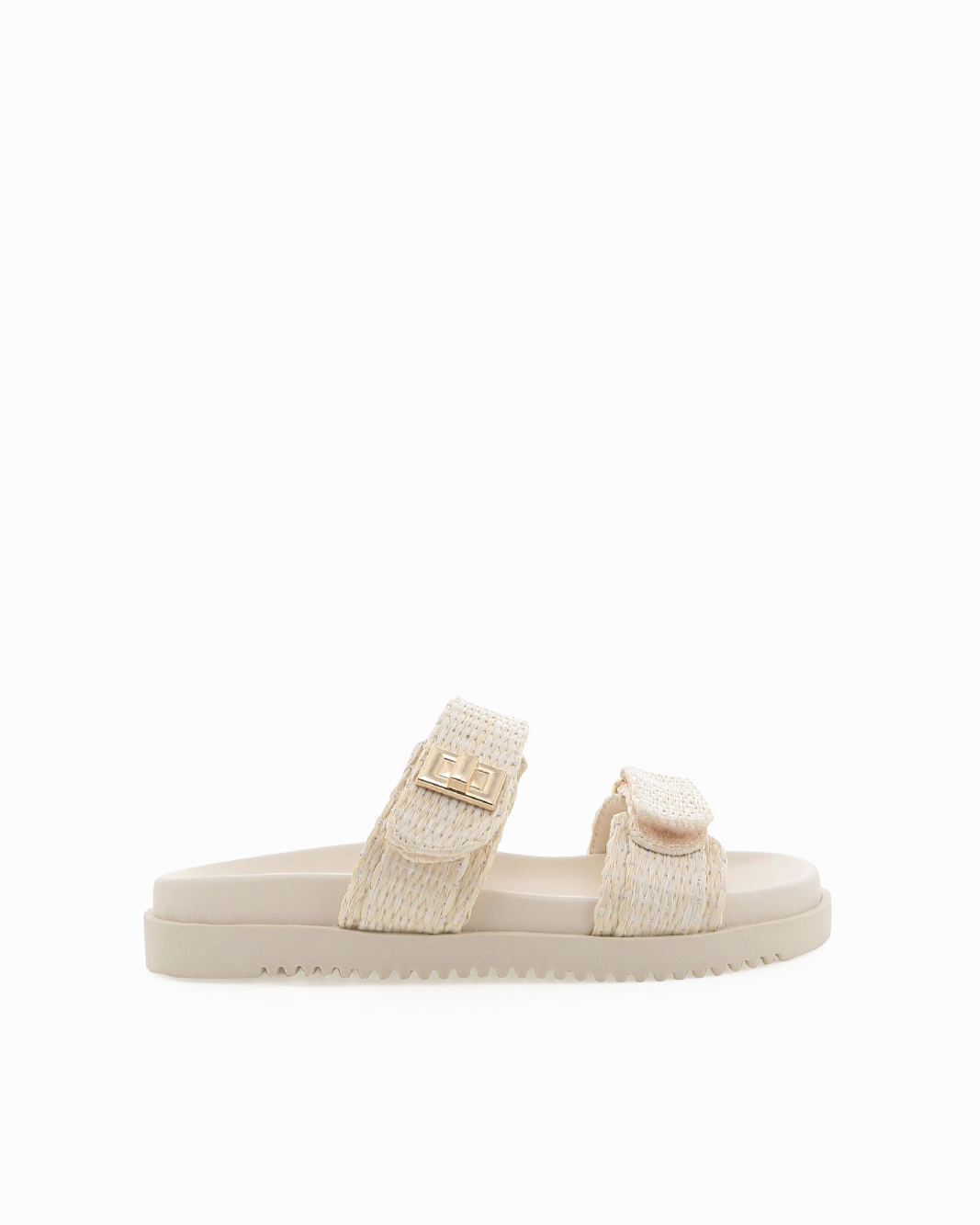 Sporty Sandals for Summer Summer Footwear for Men AMYLEE WIDE FIT - NATURAL RAFFIA