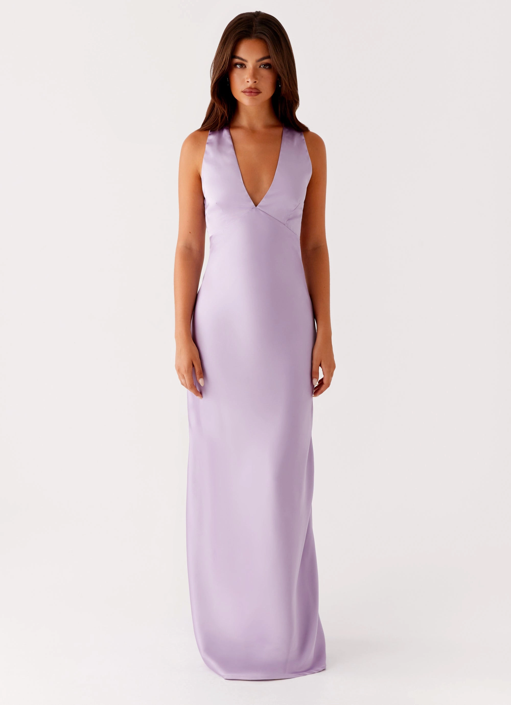 Brody Maxi Dress - Lilac Linen Soft