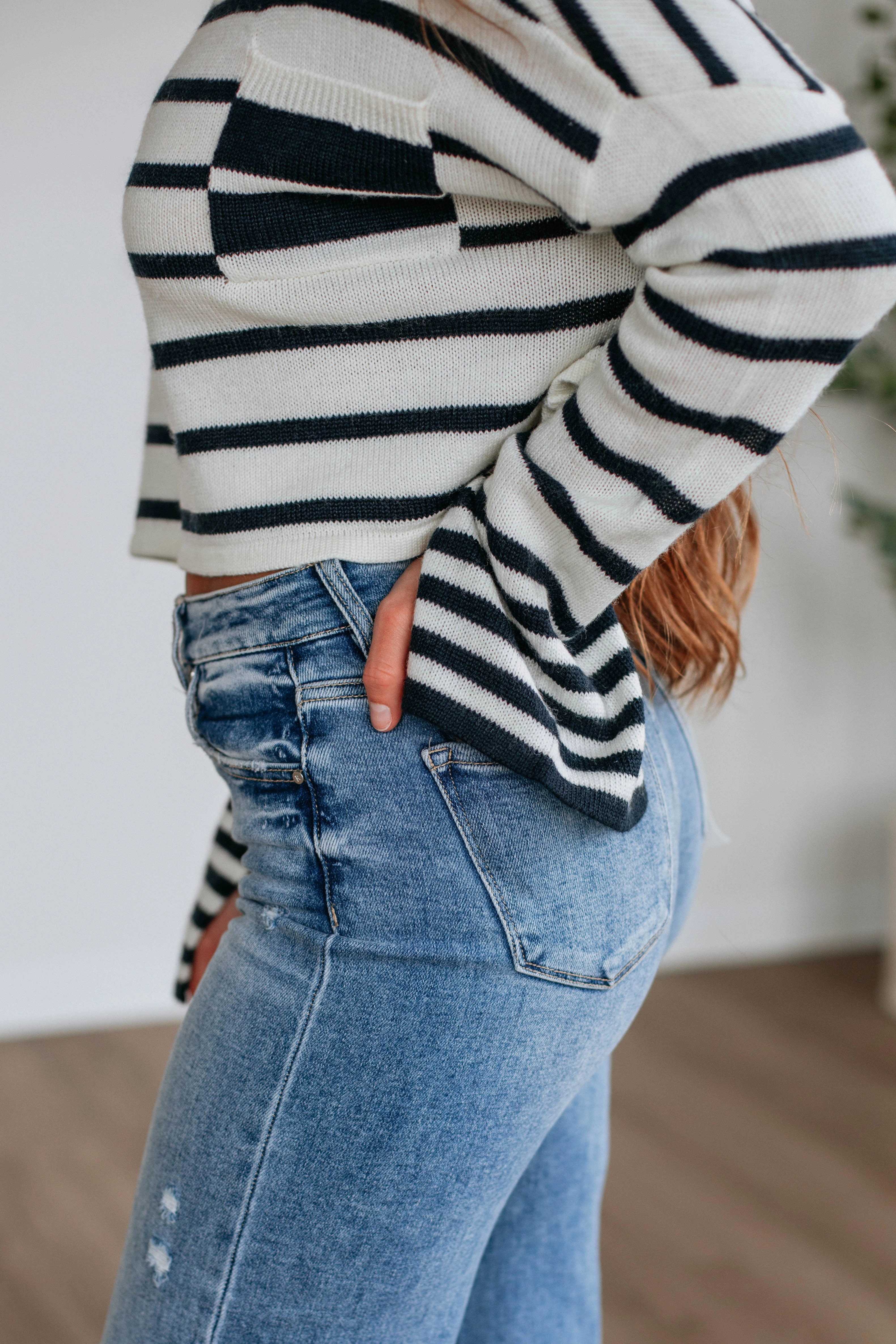 Active Layer Chic Comfort Bekah Striped Sweater