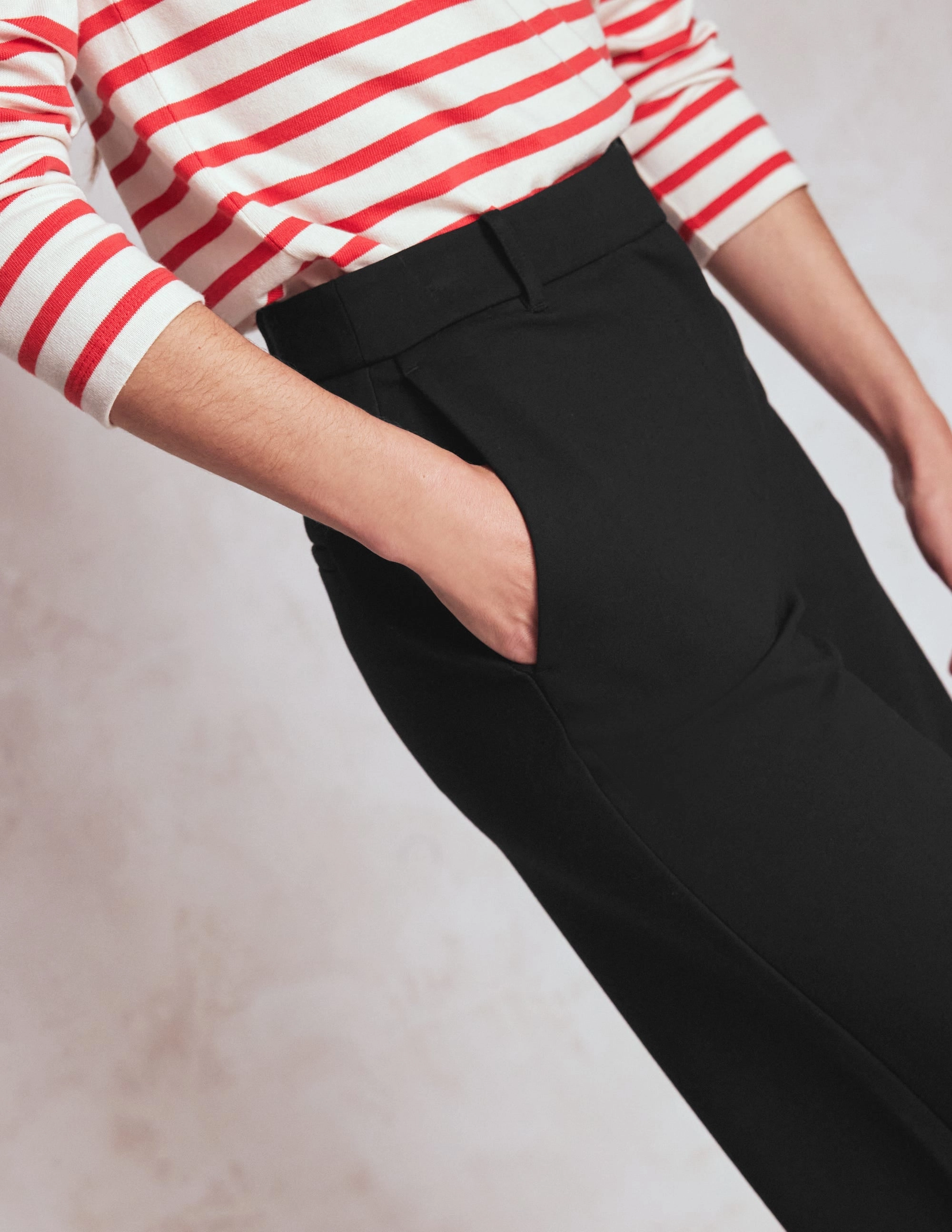 Belgravia Ponte Trousers-Black Comfortable Fashion