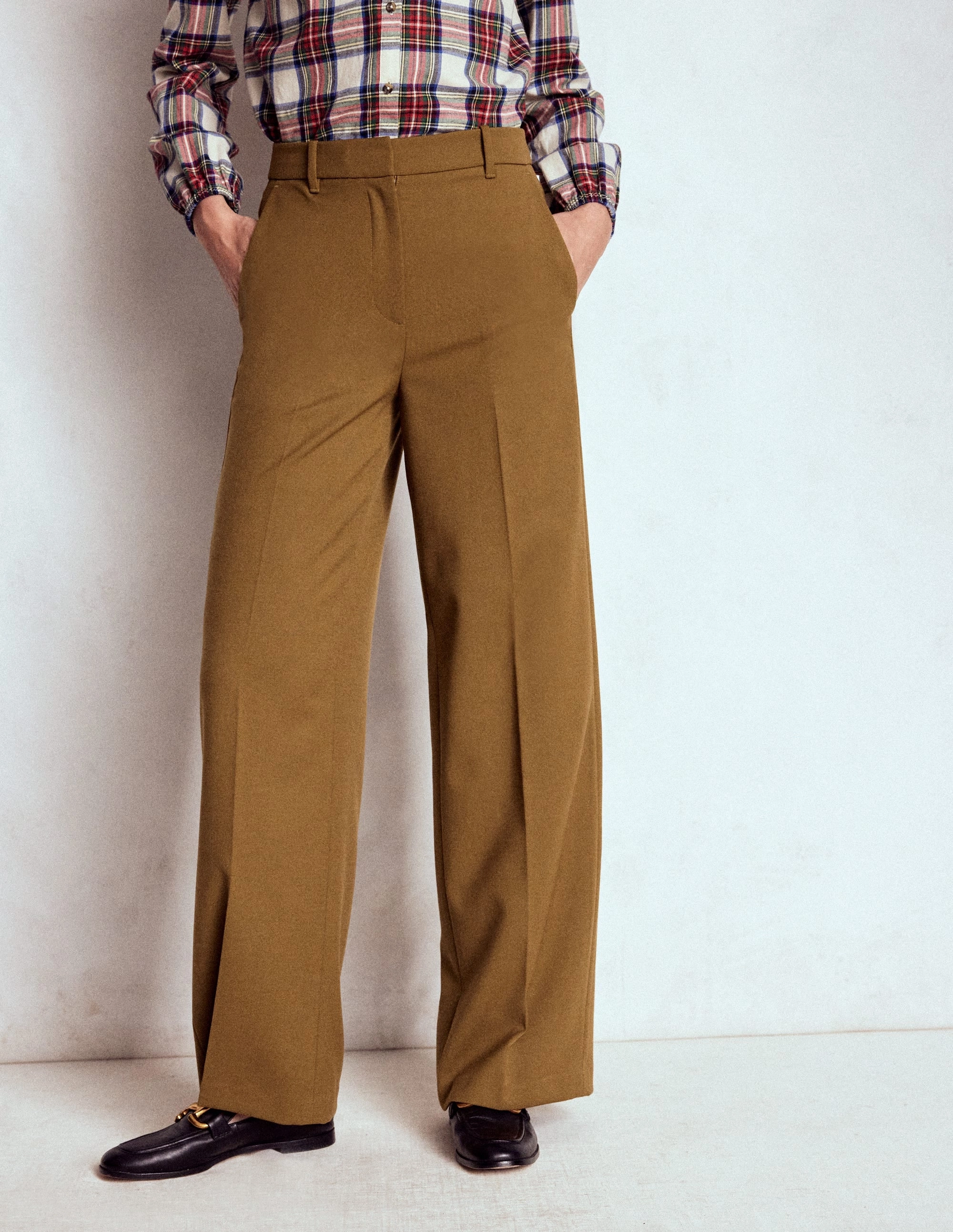 Friction Resistant Fabric AllDayComfort Belgravia Tailored Trousers-Tobacco