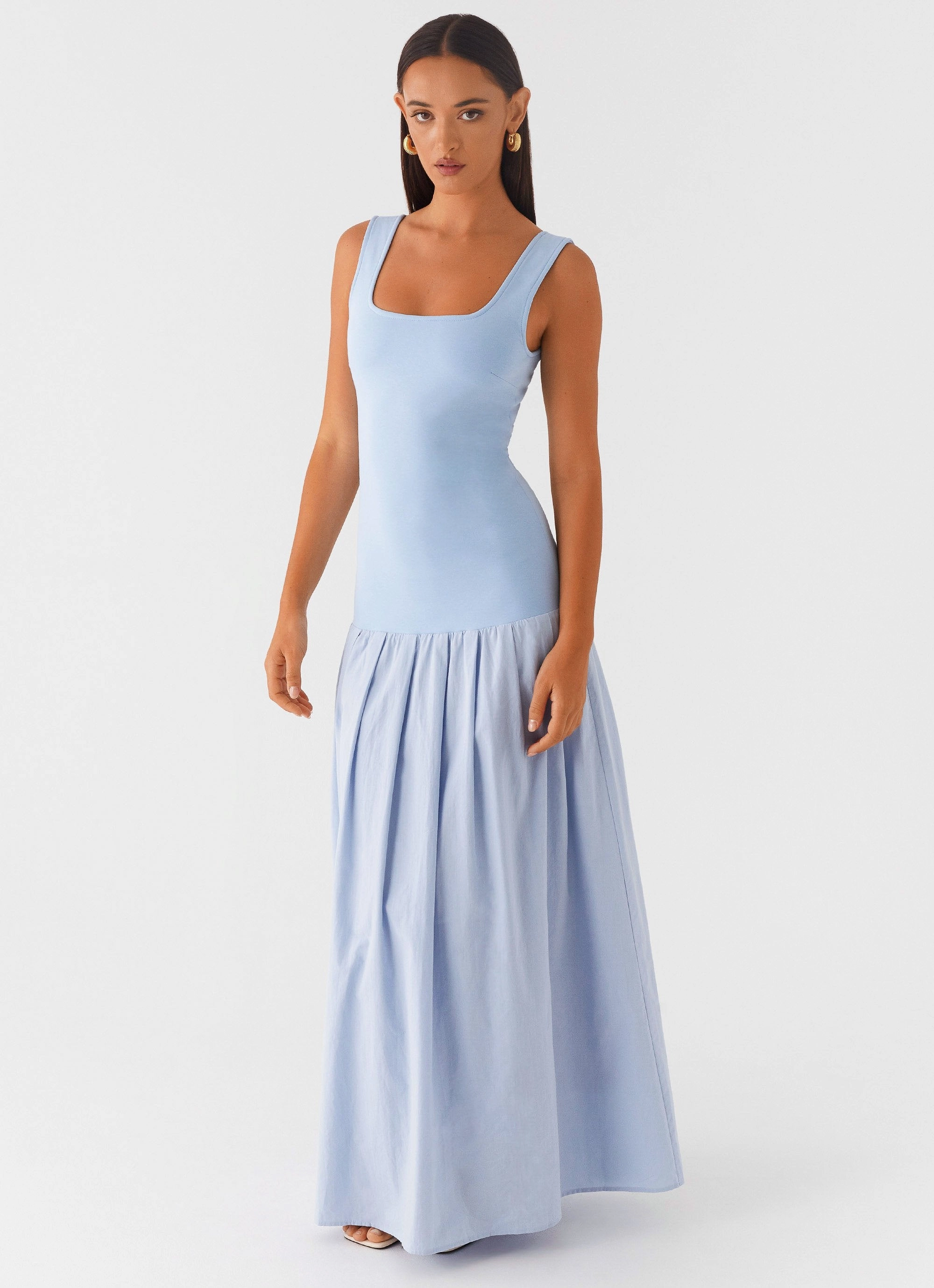 Smart Blend Jaxon Maxi Dress - Blue