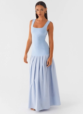 Smart Blend Jaxon Maxi Dress - Blue