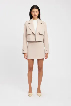 Quick Access Pockets AdjustableCuffs Berlin Cropped Trench