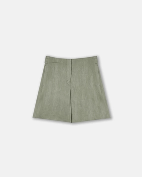Bermuda shorts in linen Anti Static Fabric