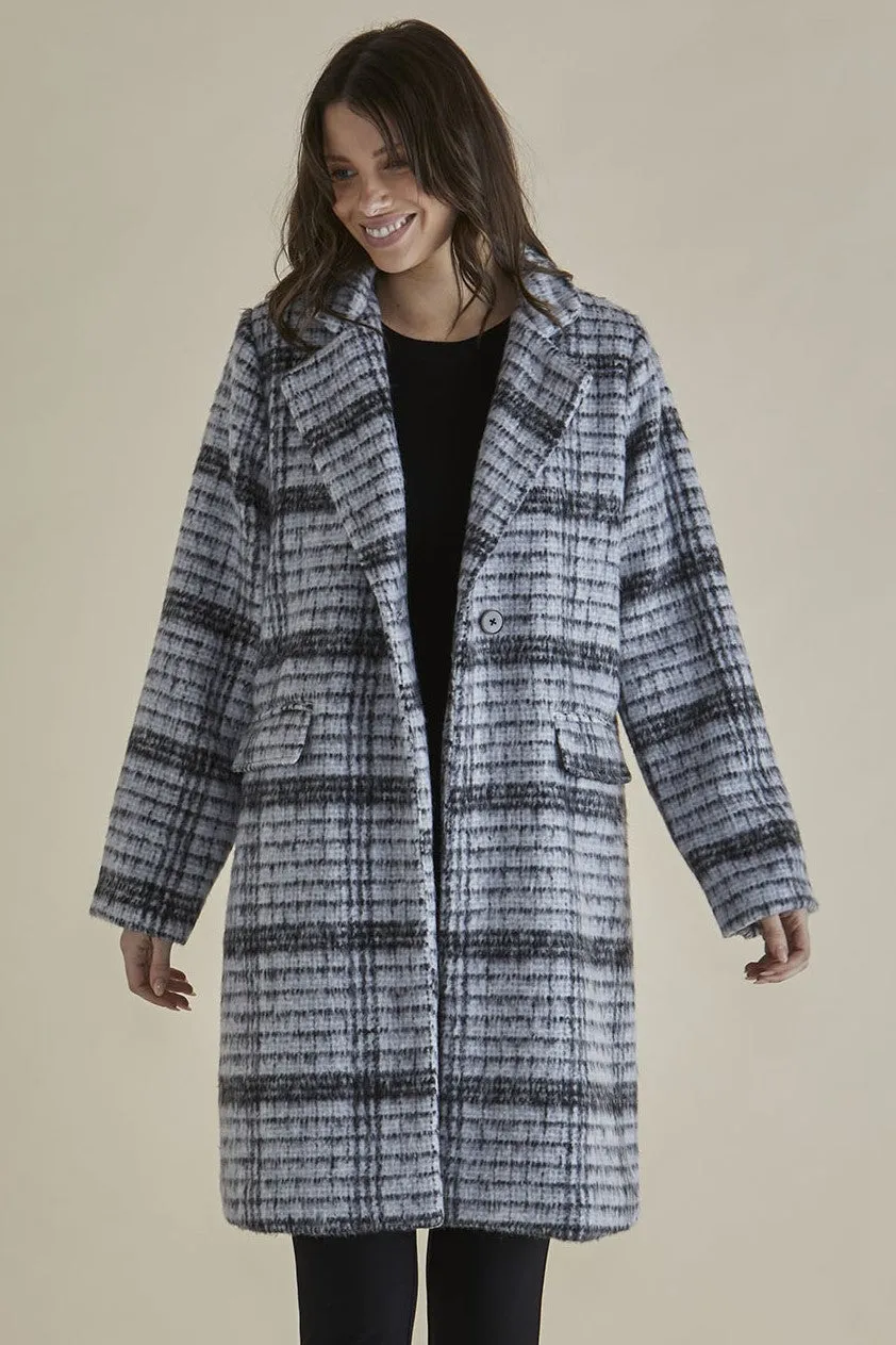 Betty Basics Wanda Coat Mono Chrome Modular Attachments City Ready Style