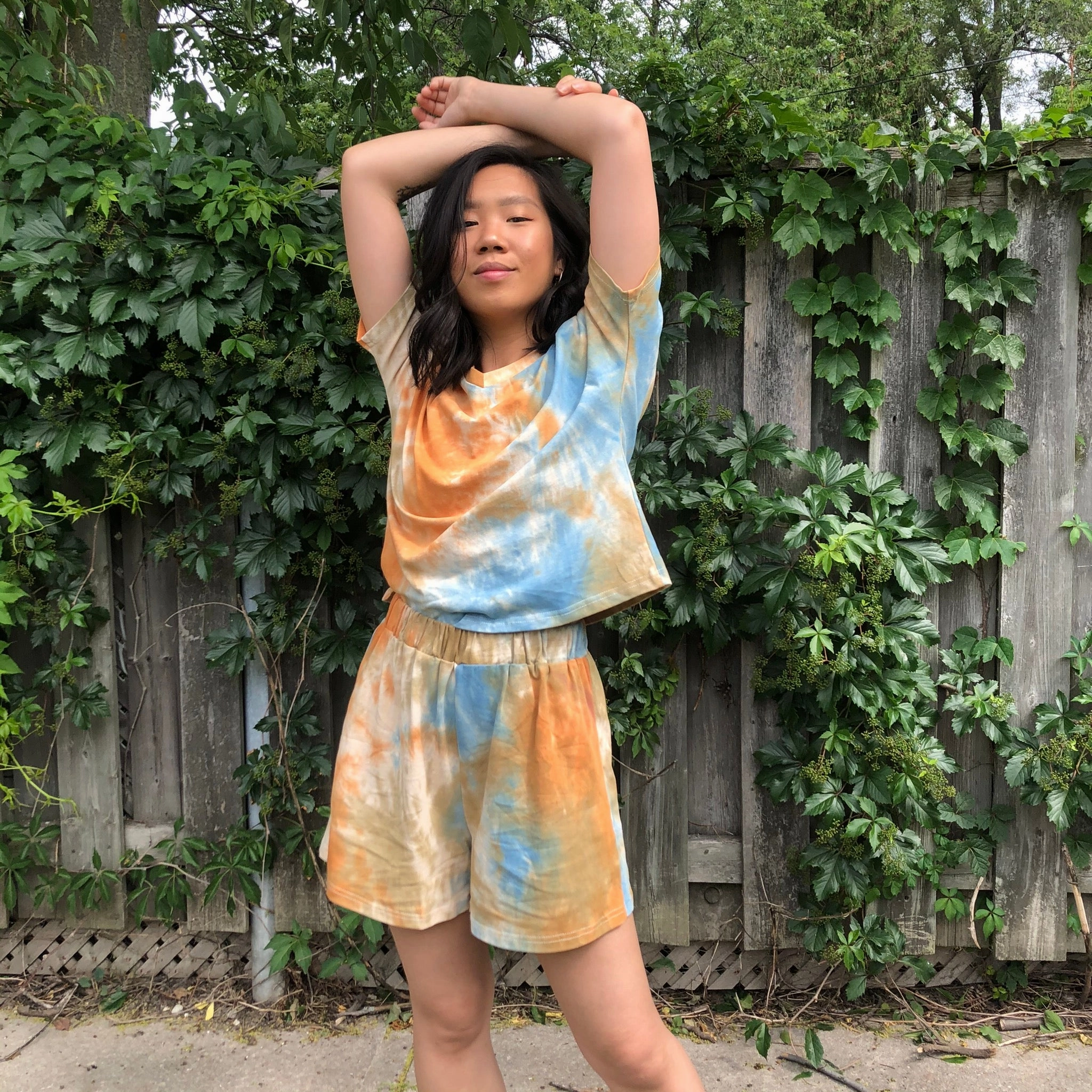 BLISS Tie Dye Tee Classic Layering Chic Comfort