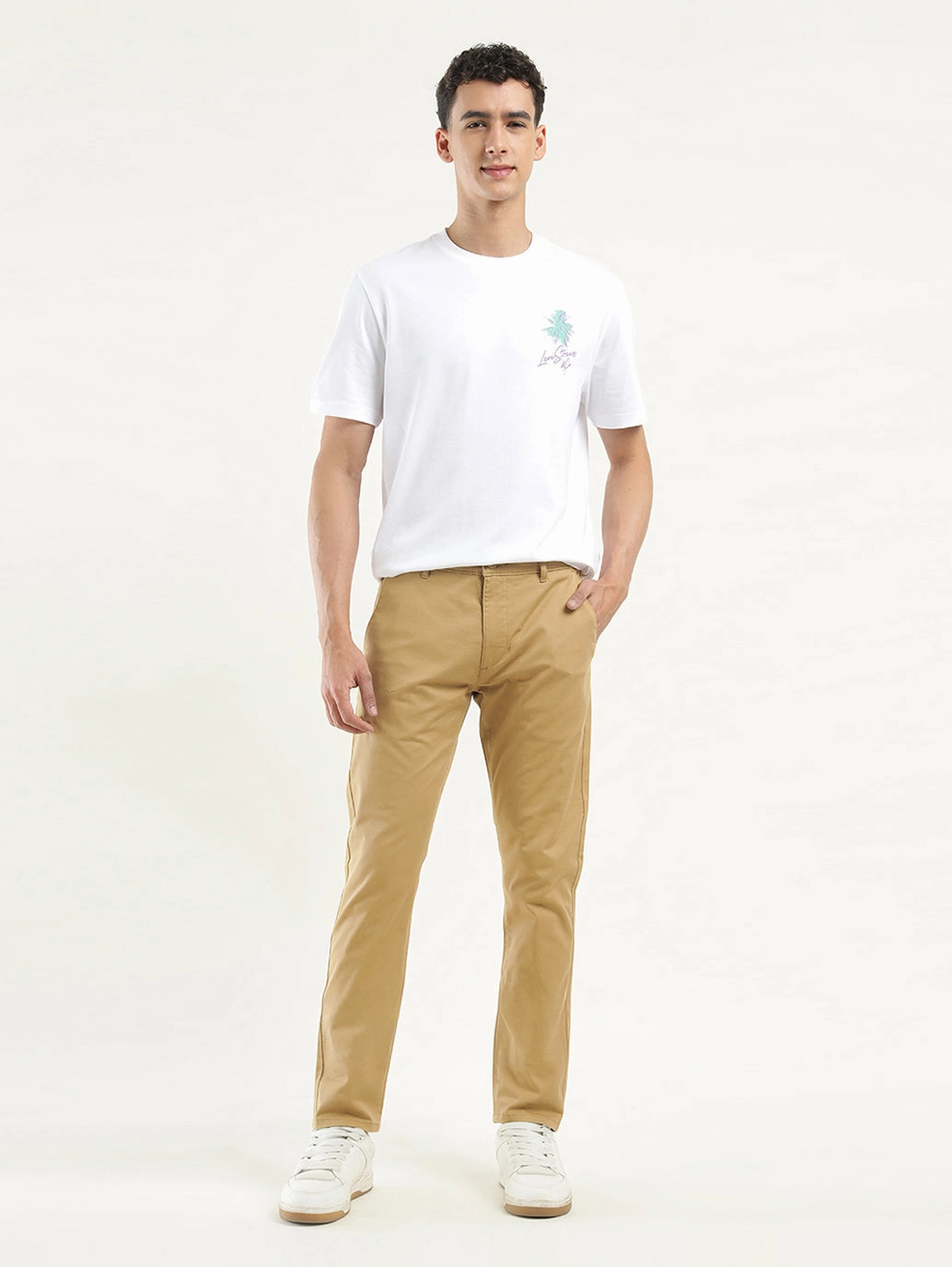 Light Shape NonIrritatingSeams Men's Khaki Slim Tapered Fit Chinos