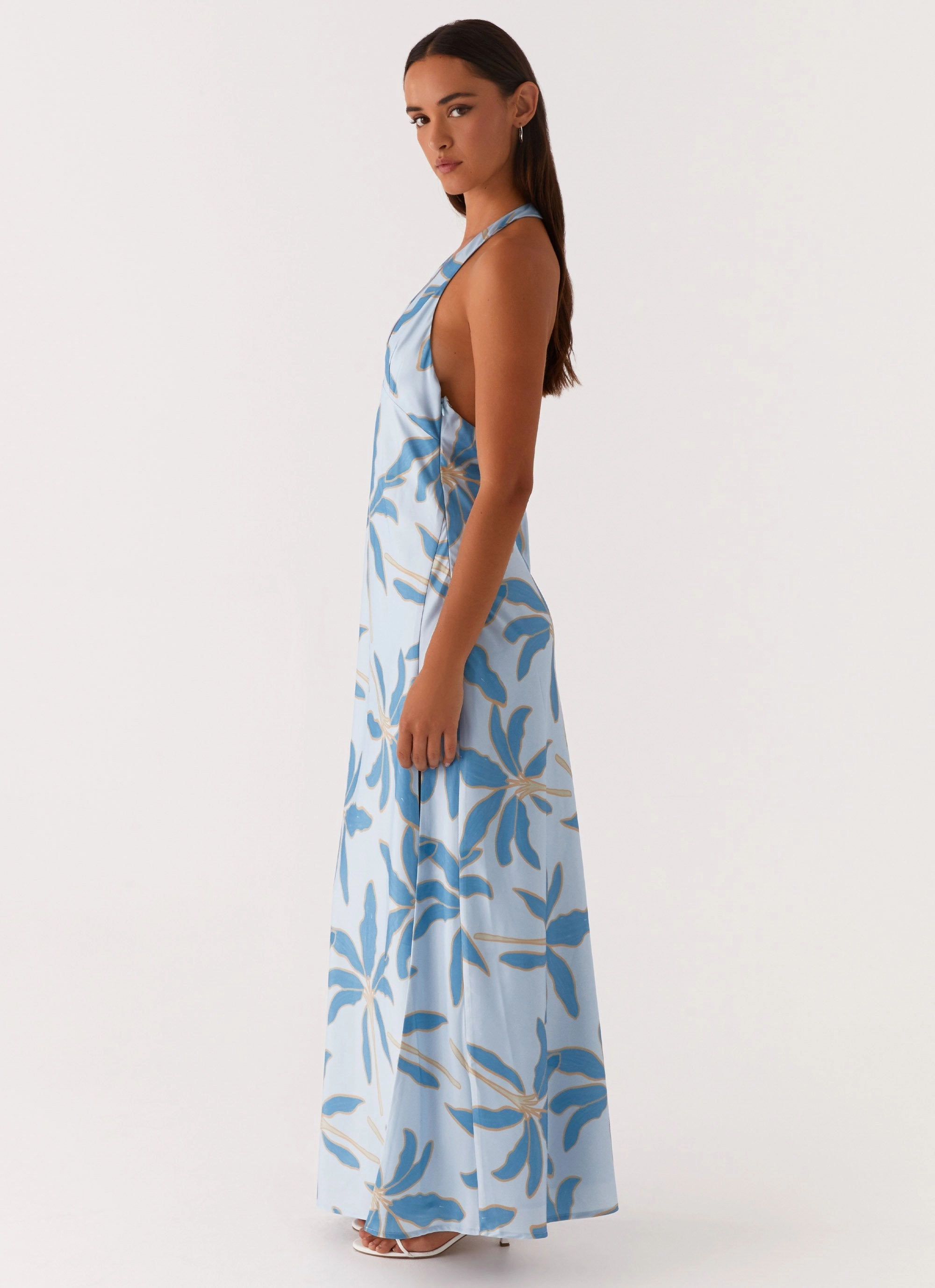 Angie Maxi Dress - Opulent Blue Comfortable fit dress for all body types