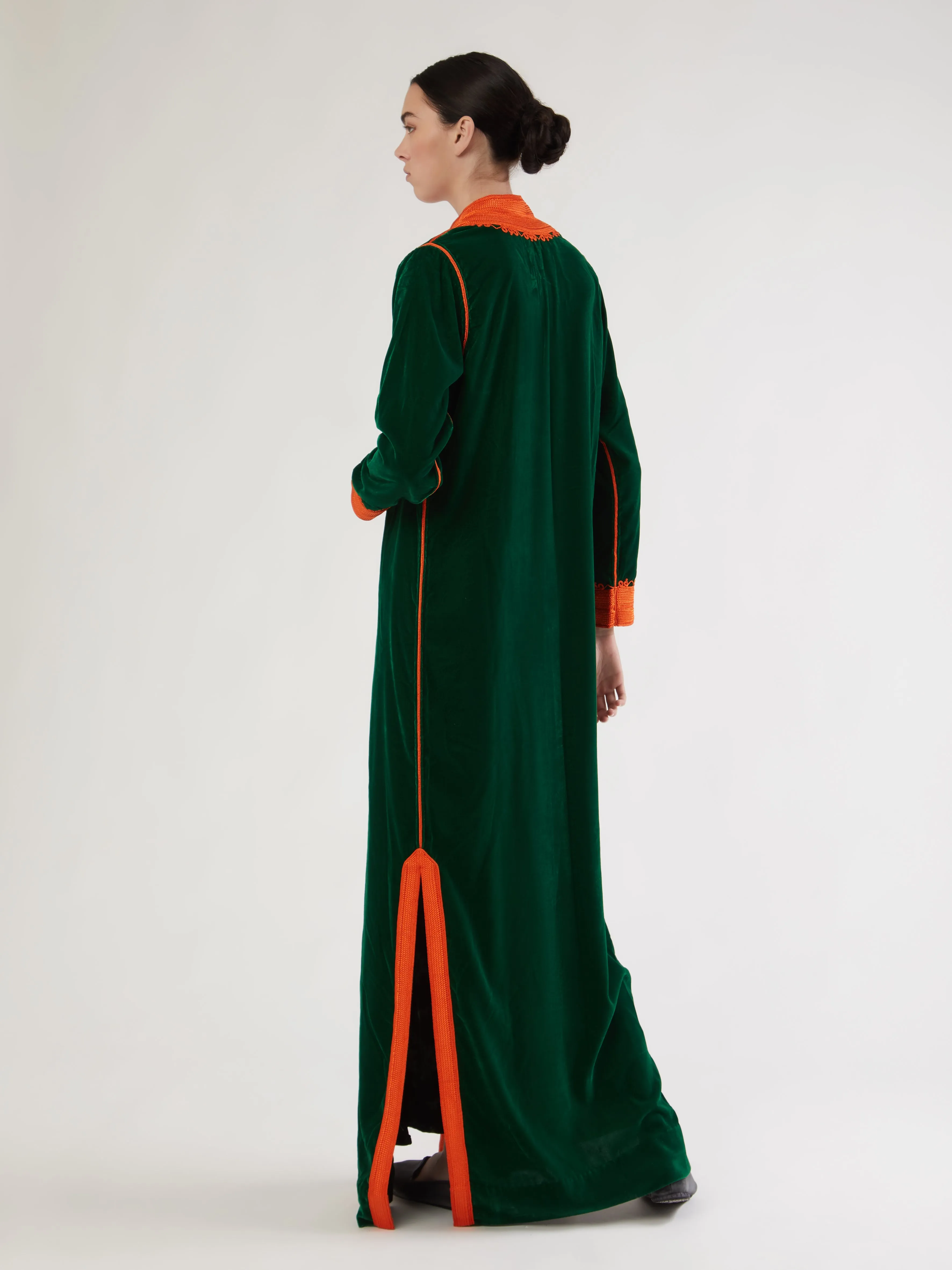 EasyClean Coating Moroccan long velvet robe