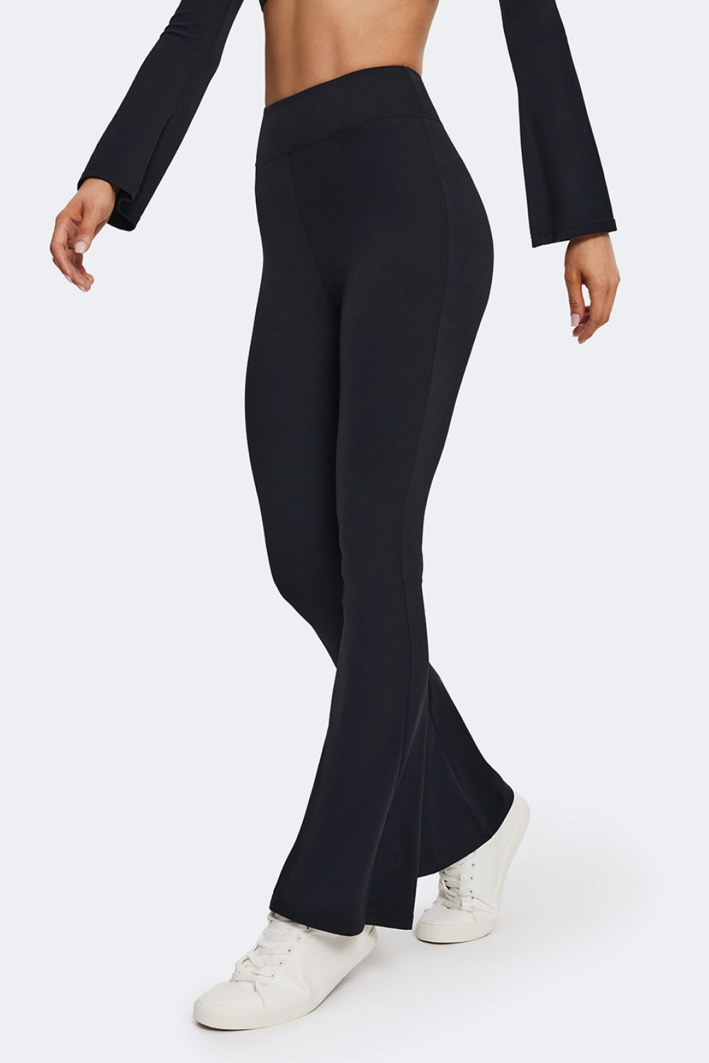 Smooth Lining Technology High-Waisted Flared Leggings