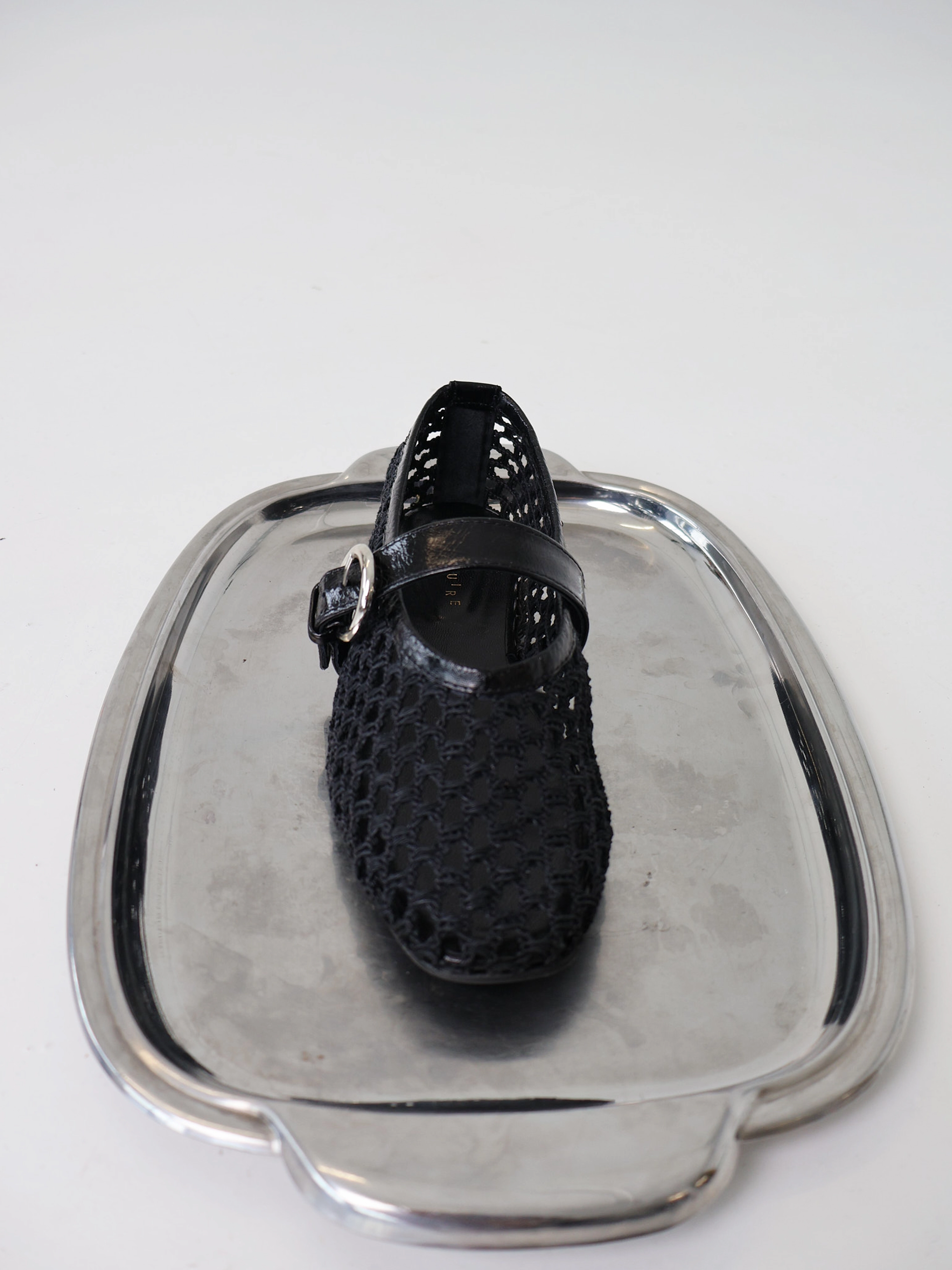 Strap Aveiro Black Woven Ballerina