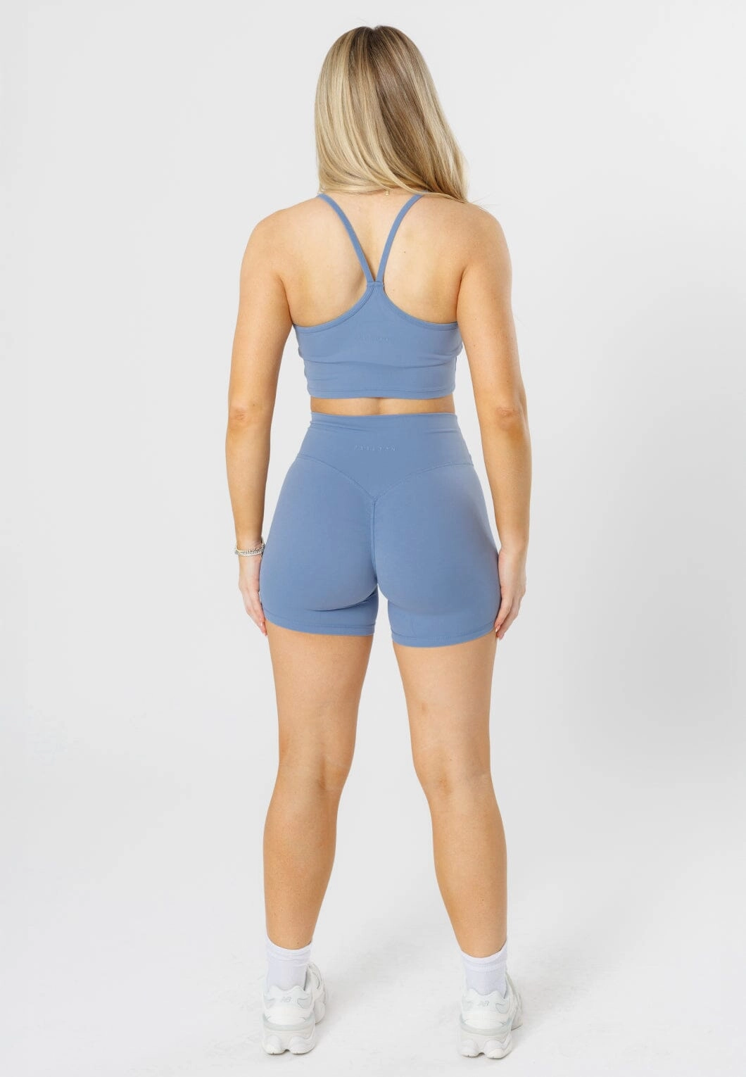 Laser Cut Perforations Nylon Material RecStretch Original Sculptseam? Plus Short 5?? Blue Bird