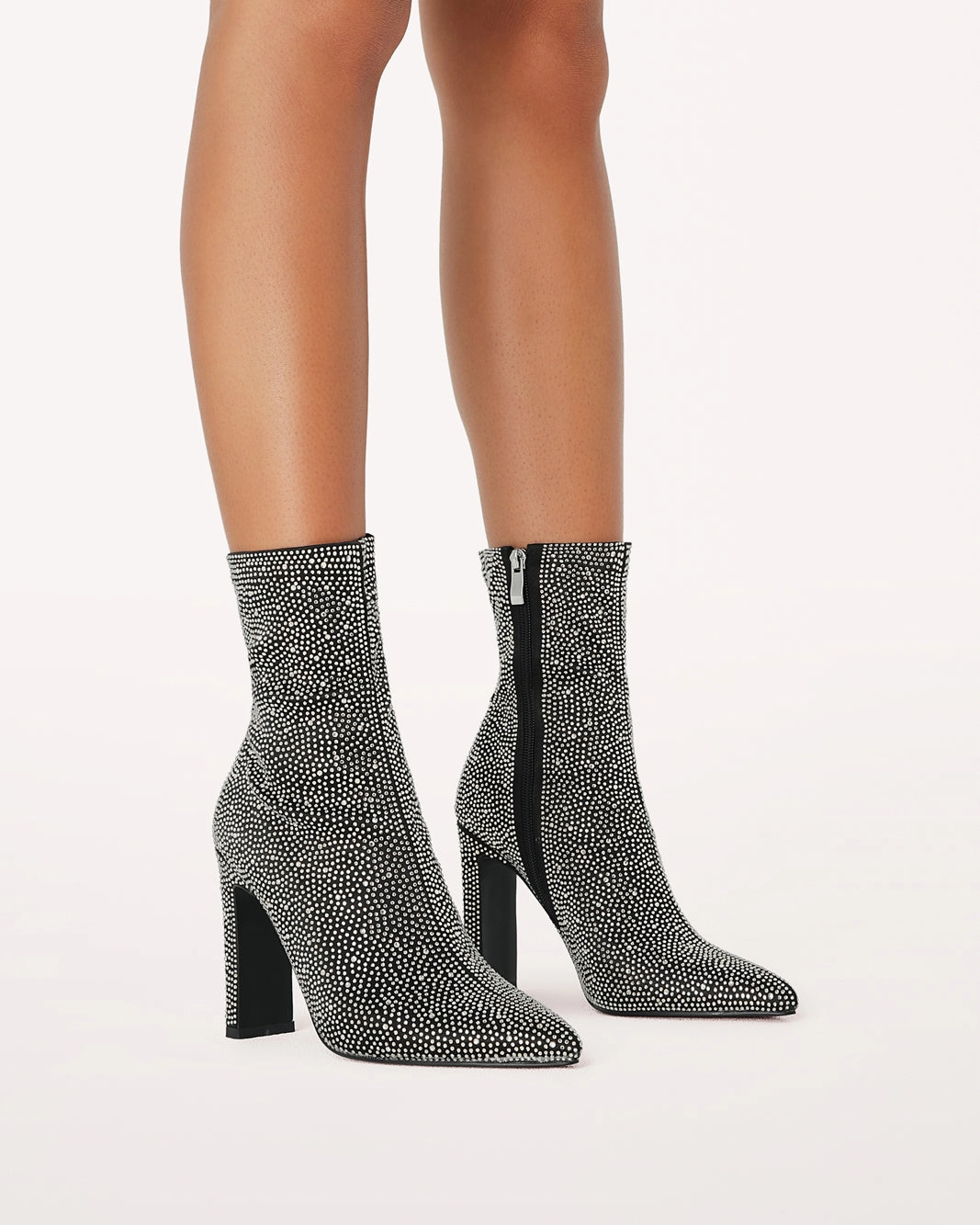 BRITTANY - BLACK SATIN-RHINESTONE Shock Absorbing Adventure Journey