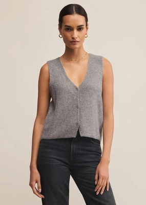 Casual Essentials Bryce Sweater Vest - Medium Heather Grey