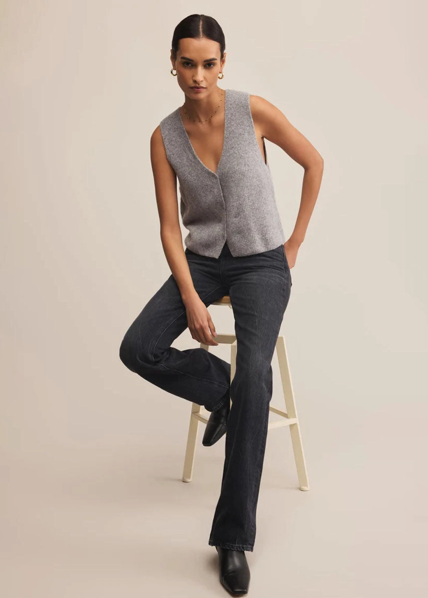 Bryce Sweater Vest - Medium Heather Grey Moisture Wicking Fibers