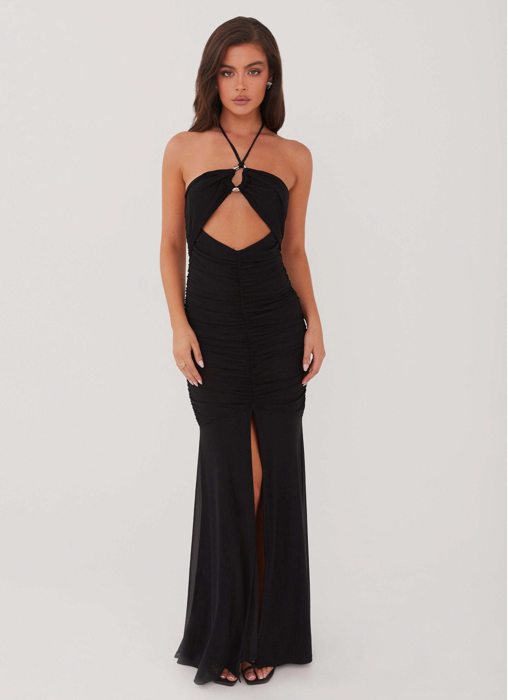 Brynne Maxi Dress - Black Casual Elegance
