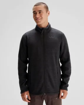 Men's Aikman Fleece Jacket - Black Marle NonRestrictive Cut