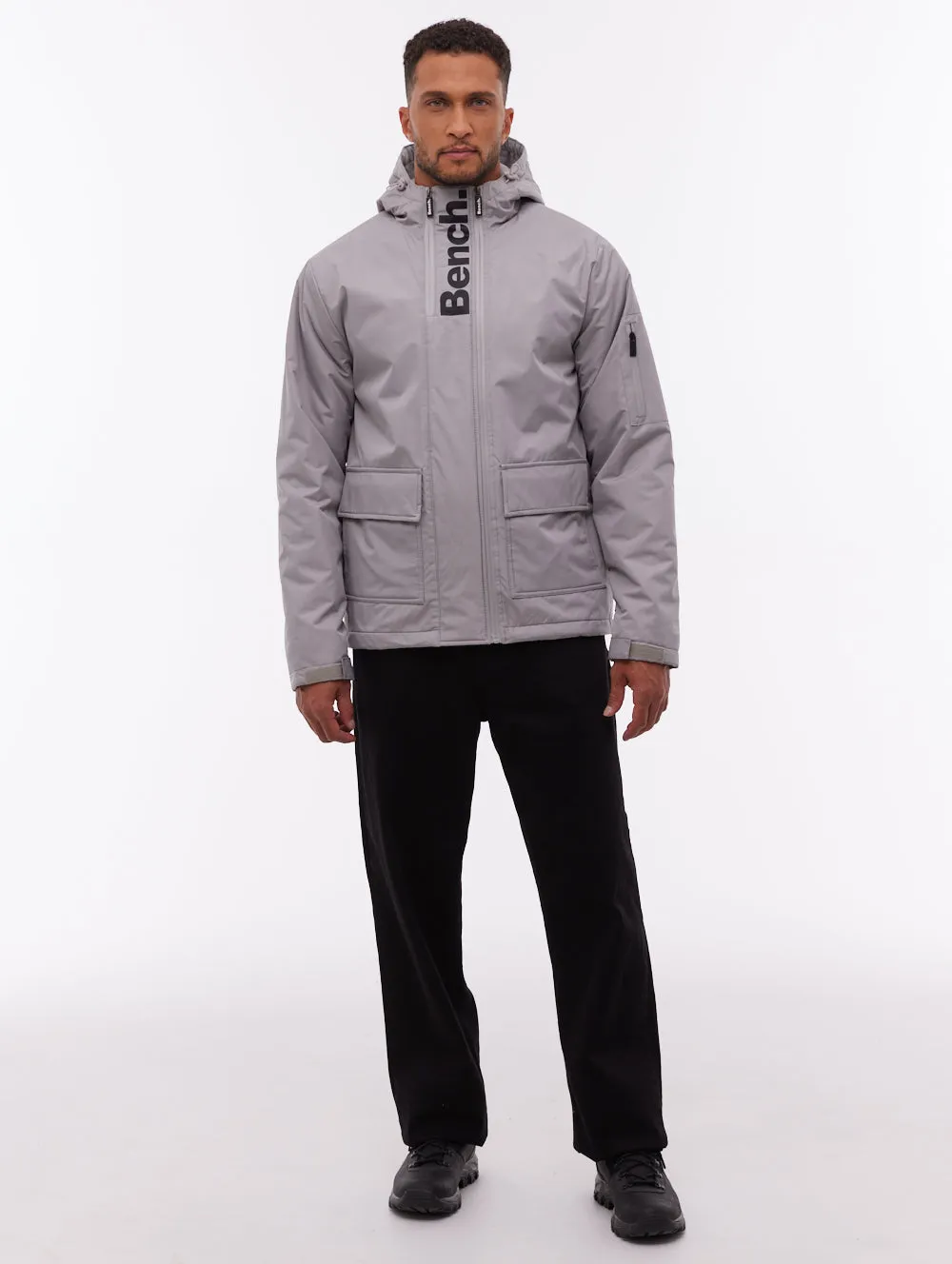 Anti Pilling Fabric Valana Hooded Jacket - Grey