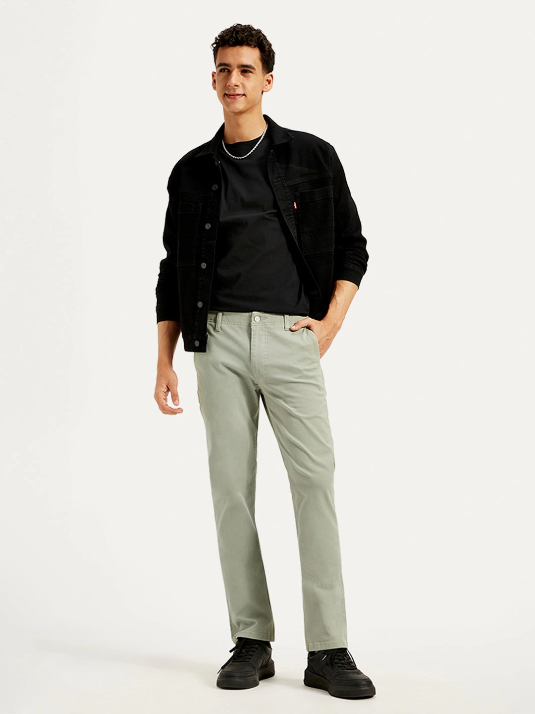 Tear Resistant Men's Sage Slim Fit Chinos