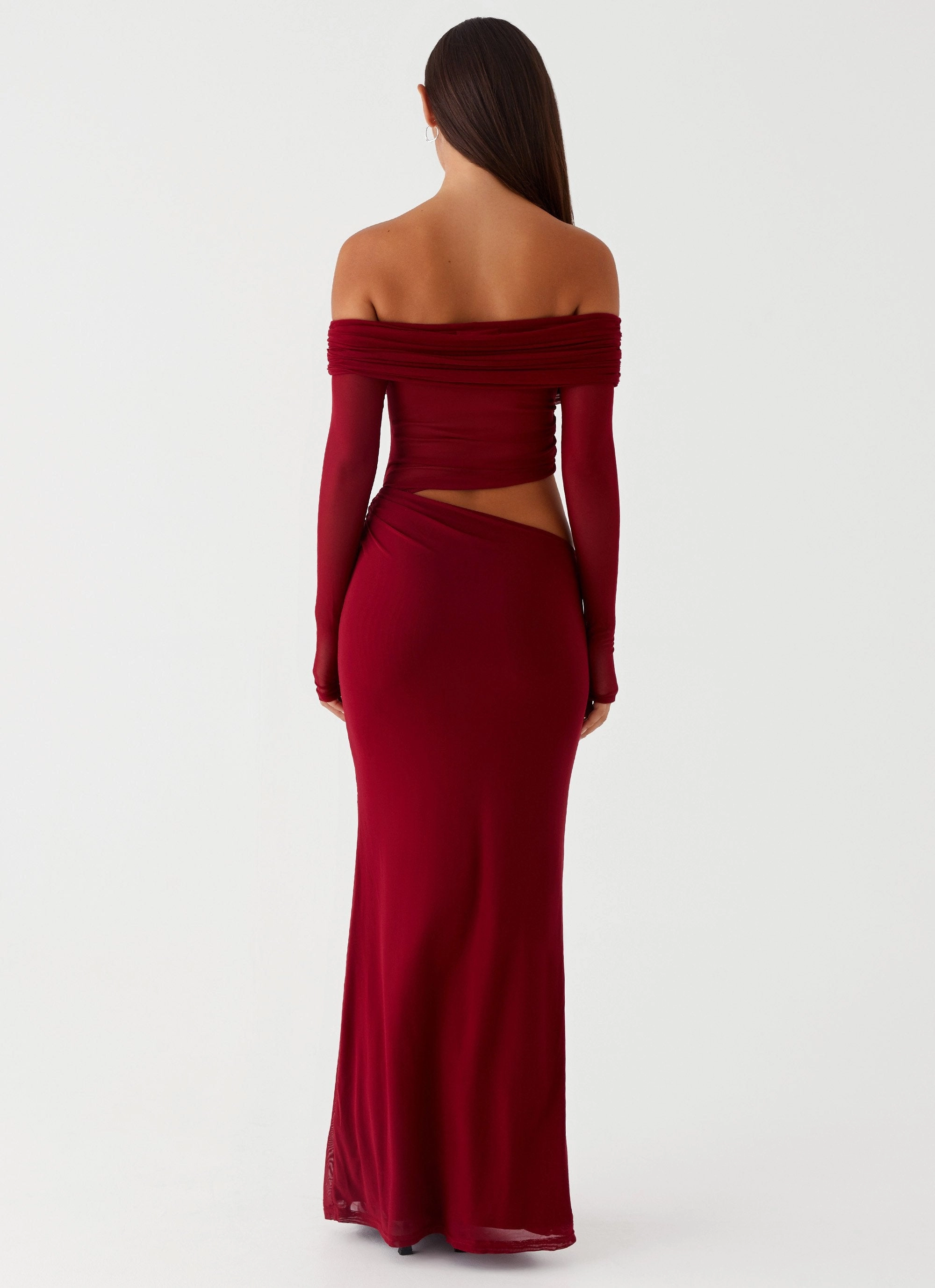 Lazy Pick Emery Maxi Dress - Cherry Red