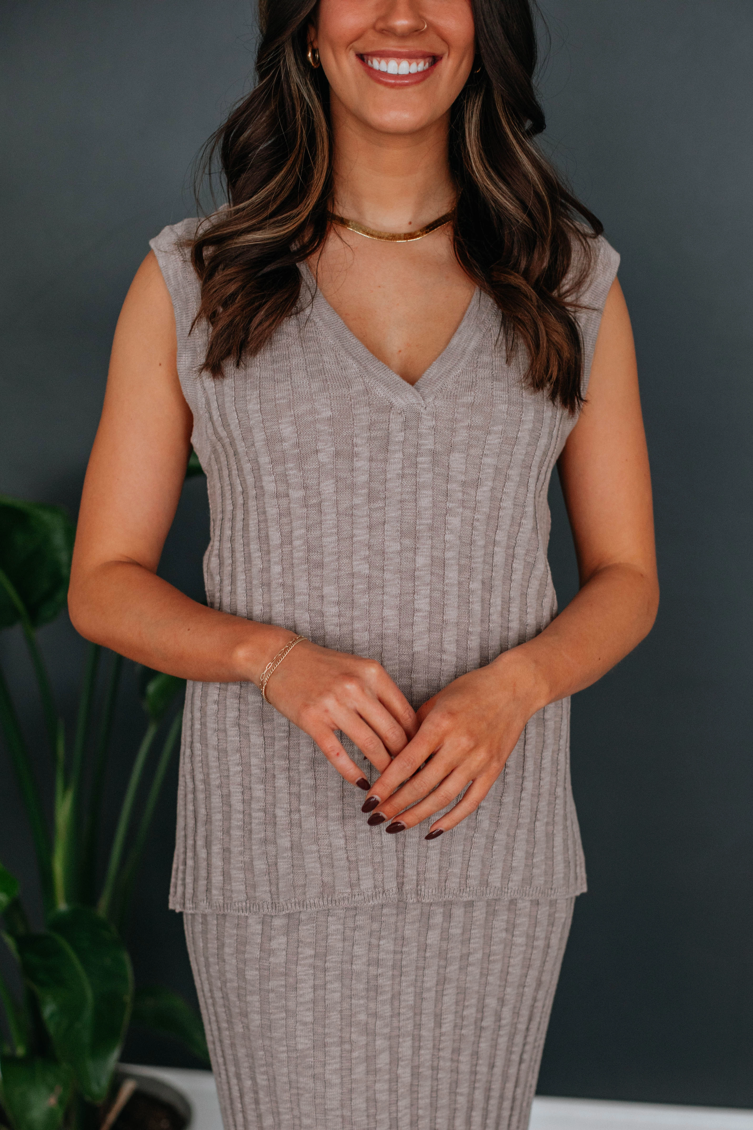 Comfy Knit Layer Soft and Cozy Andri Knit Top - Mocha