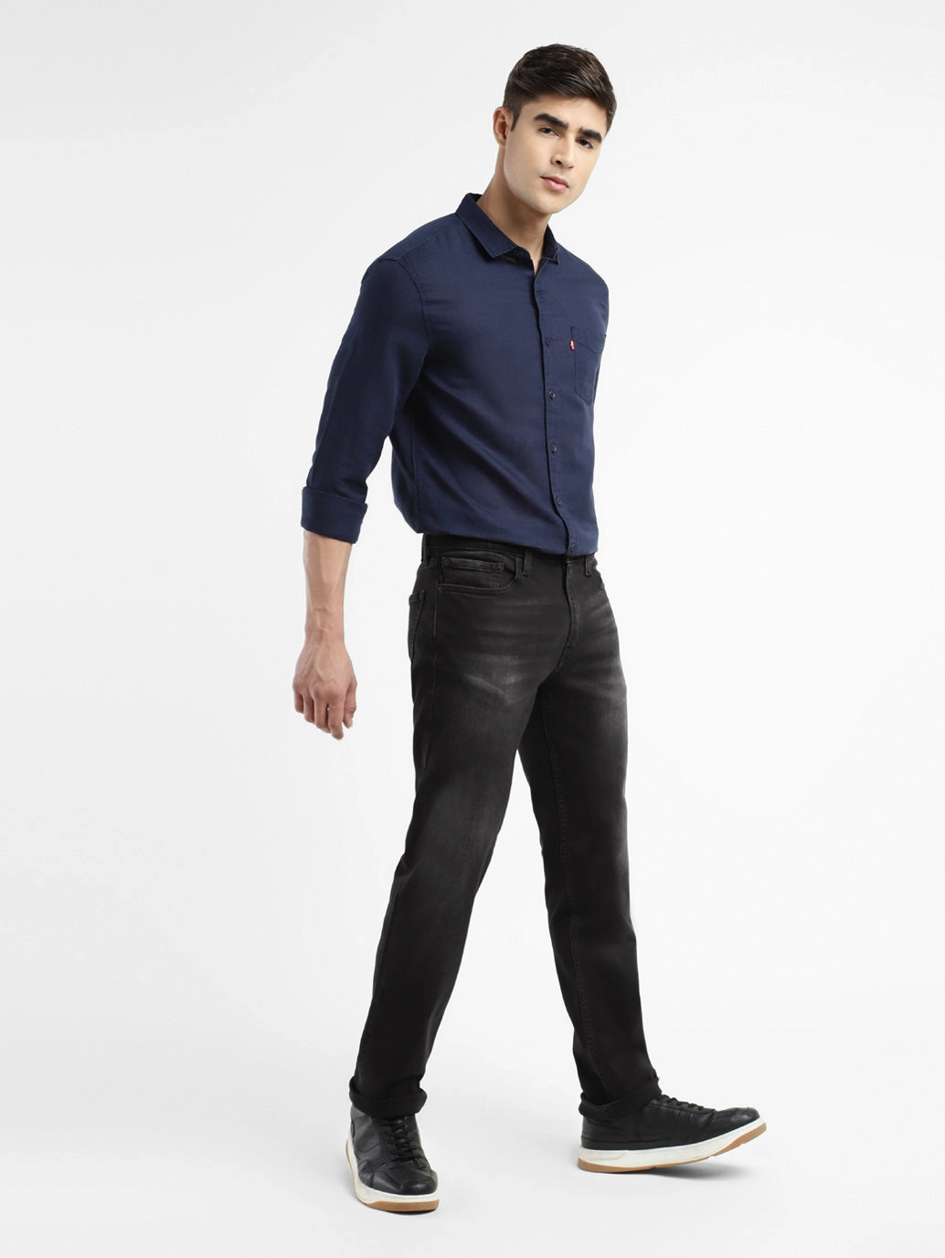 Lifestyle Choice Daily Attire Men's 511 Black Slim Fit Mid Rise Jeans