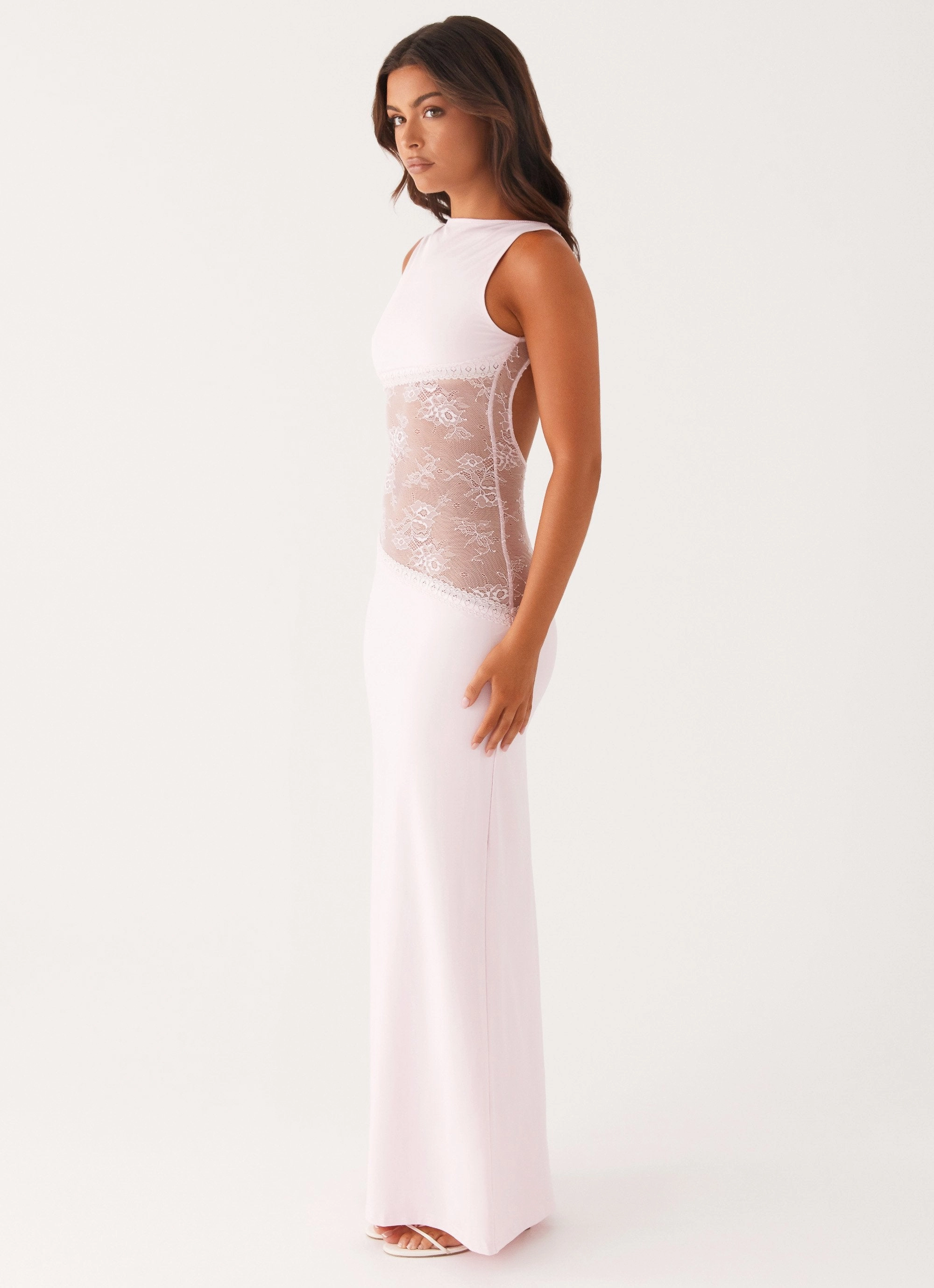 Stylish Pick Elegant Layers Lucinda Maxi Dress - Pink