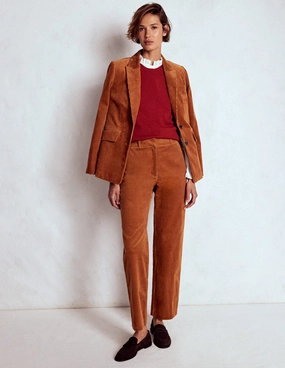 Canonbury Cord Trousers-Ginger Trail Comfort Soft Feel