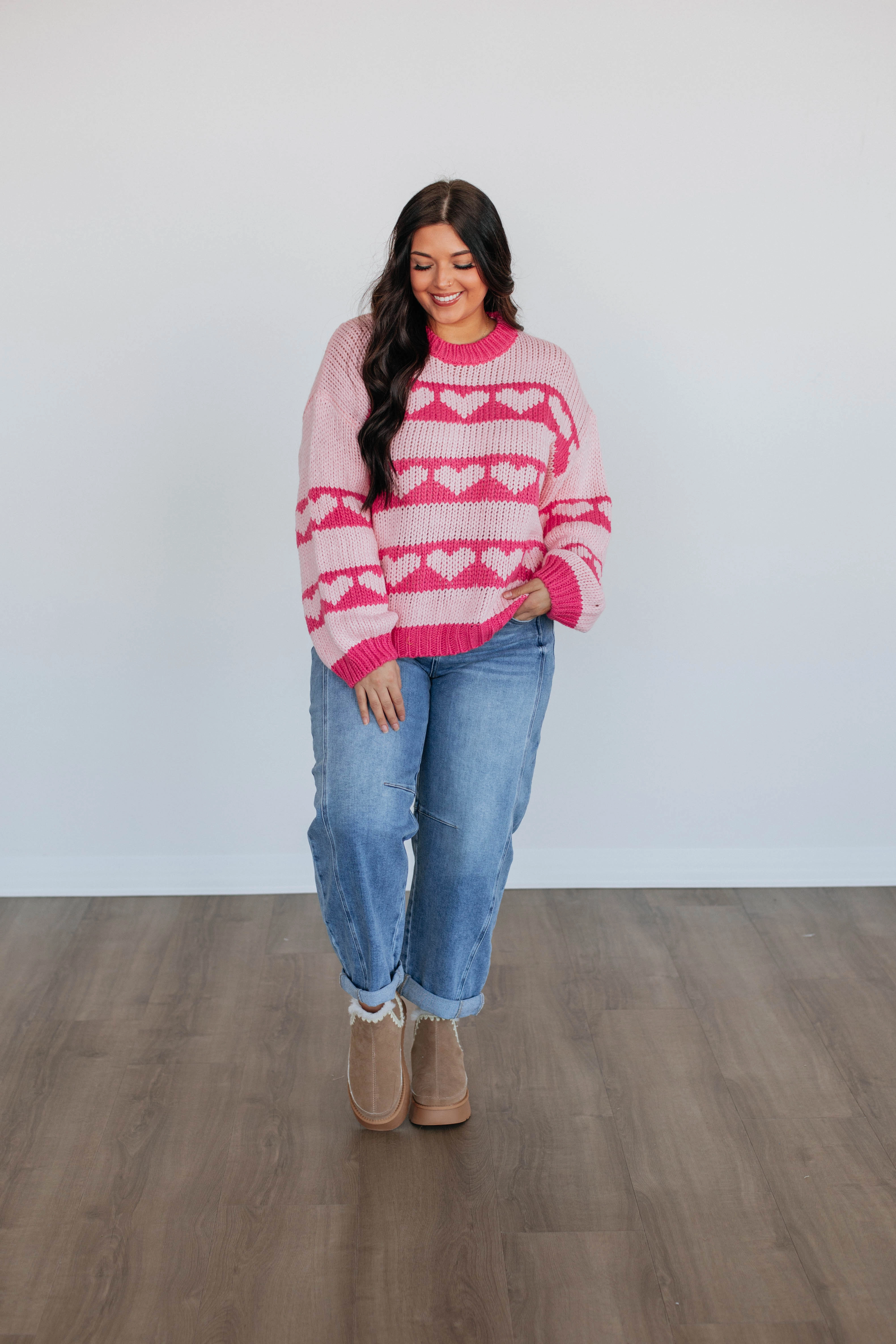 Captured My Love Sweater Non Restrictive Cut Ergonomic Sleeve Shape