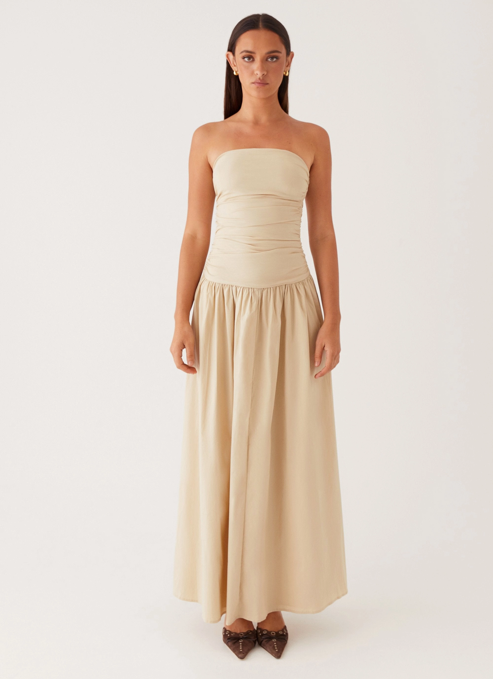 Photo Glow Chic formal attire Carmel Maxi Dress - Ivory