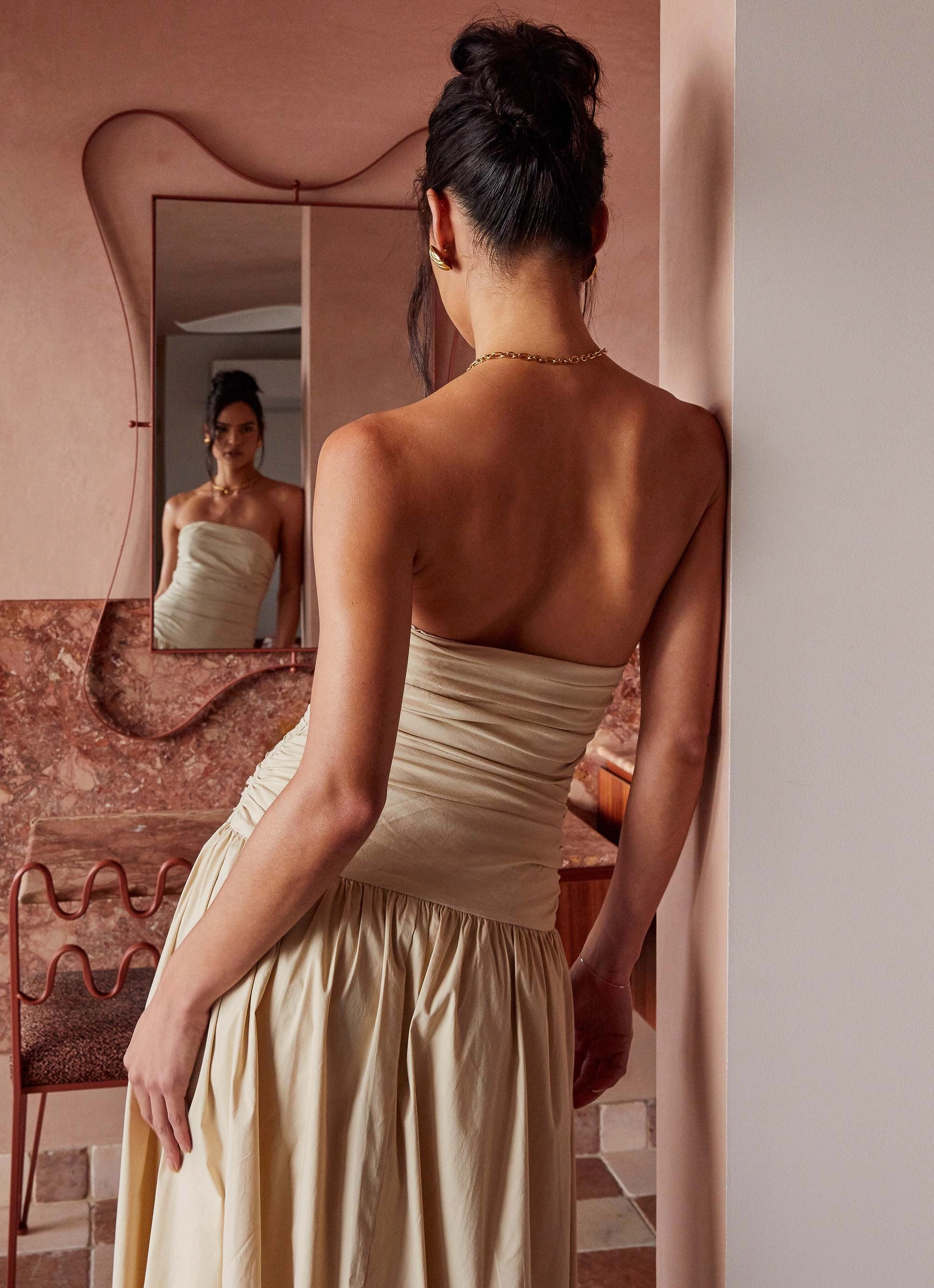 Carmel Maxi Dress - Ivory perfect for events