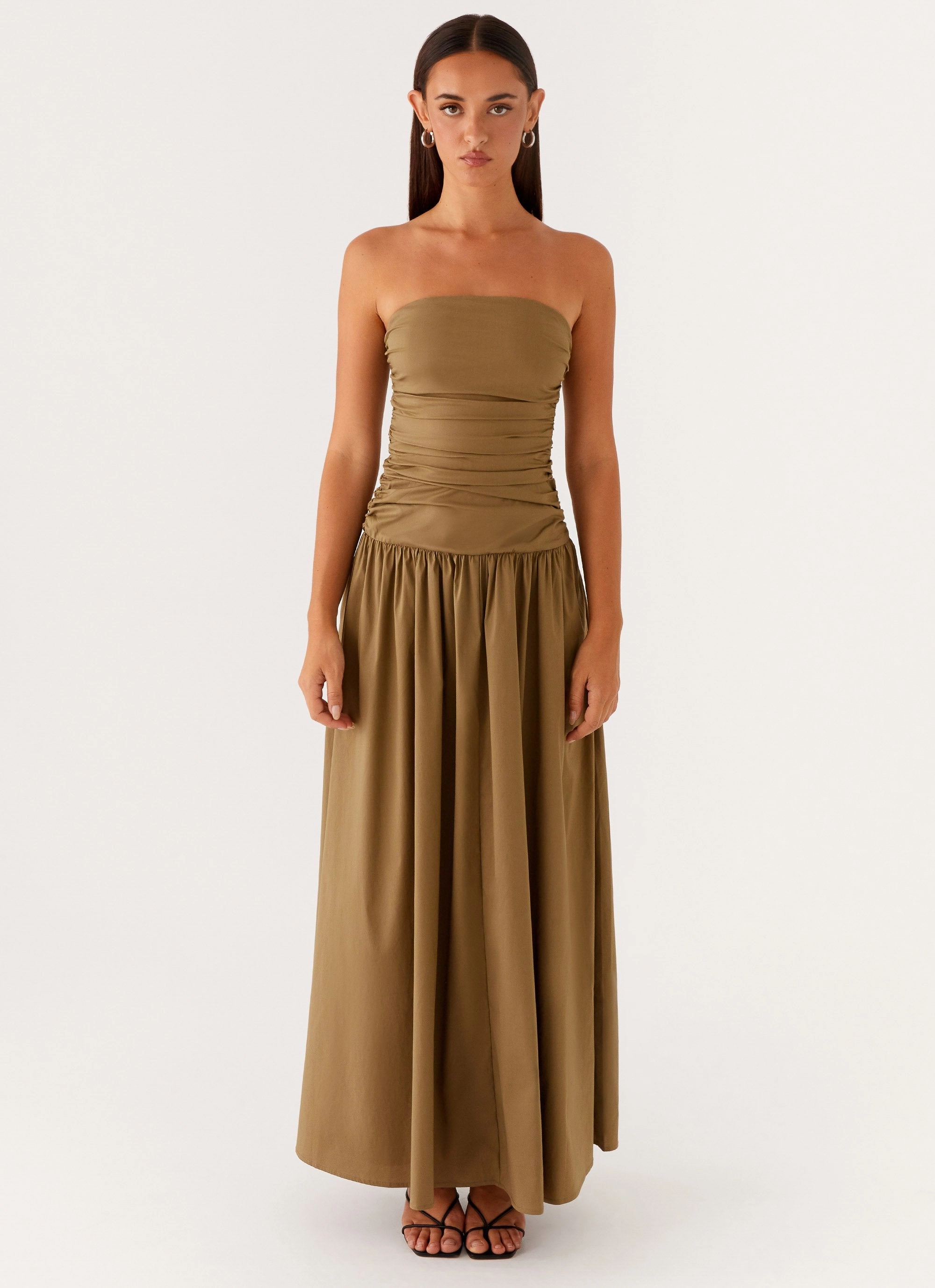 Carmel Maxi Dress - Khaki Gentle Motion