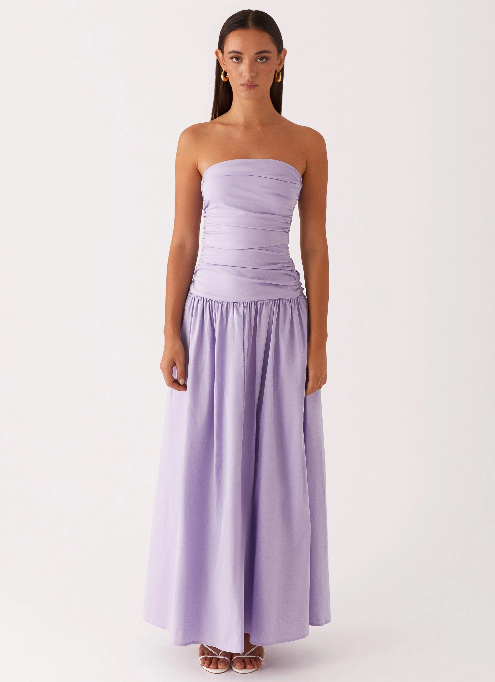 Carmel Maxi Dress - Lavender Statement-Buttons
